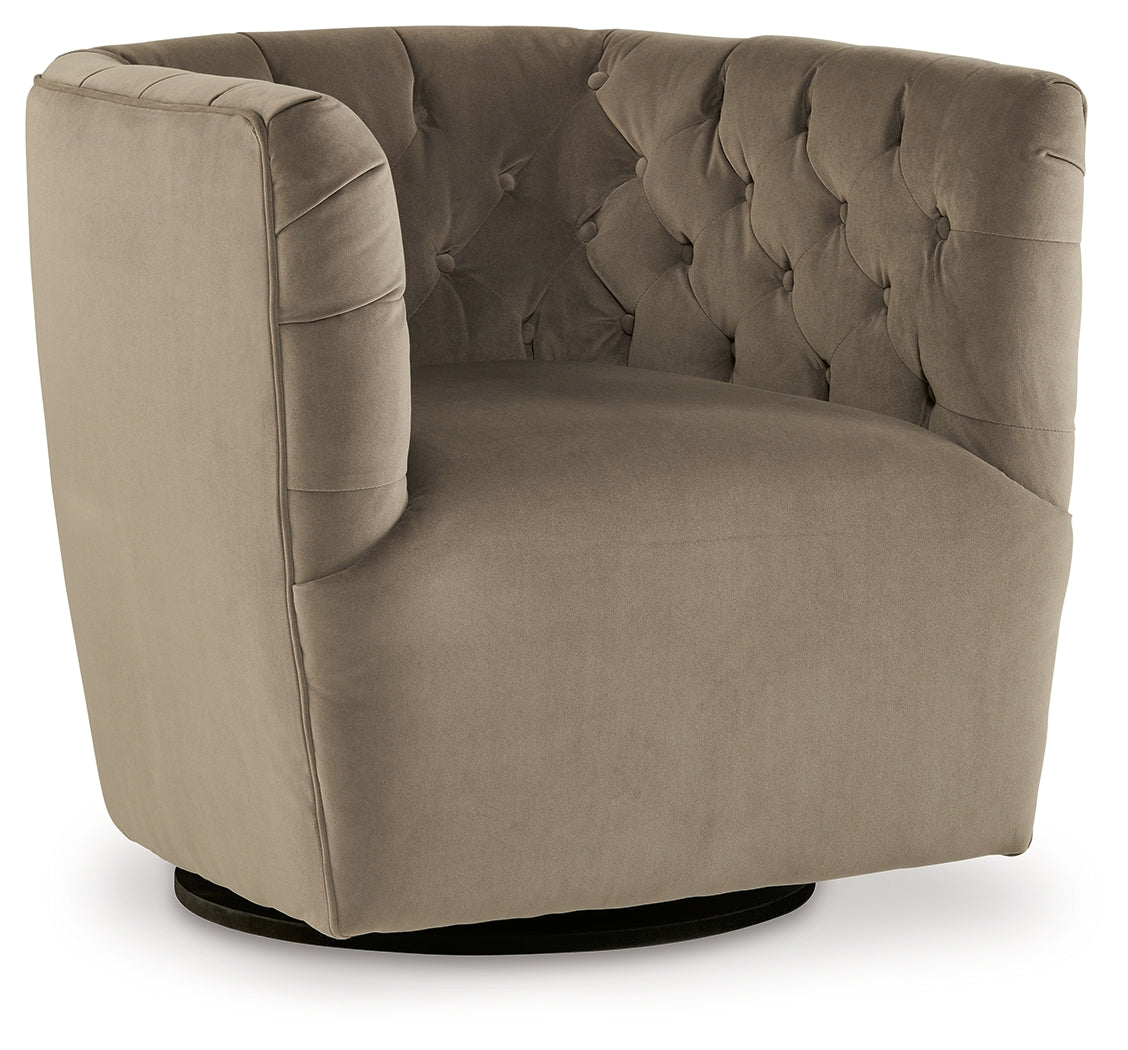 Hayesler Cocoa Swivel Accent Chair - A3000661 - Bien Home Furniture & Electronics