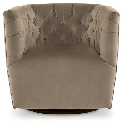 Hayesler Cocoa Swivel Accent Chair - A3000661 - Bien Home Furniture &amp; Electronics