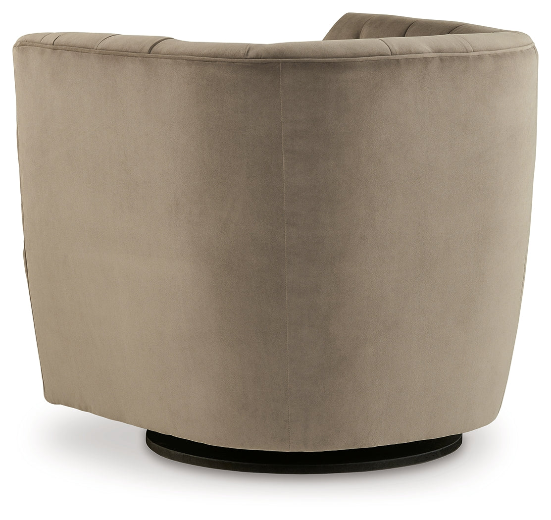 Hayesler Cocoa Swivel Accent Chair - A3000661 - Bien Home Furniture &amp; Electronics