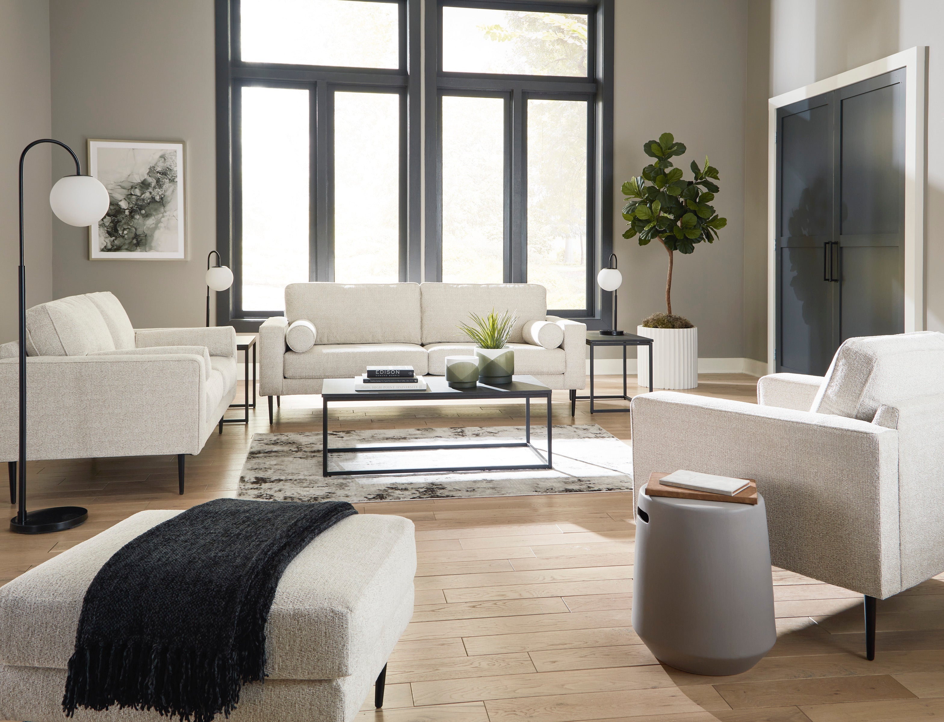 Hazela Sandstone Living Room Set - SET | 4110338 | 4110335 - Bien Home Furniture & Electronics
