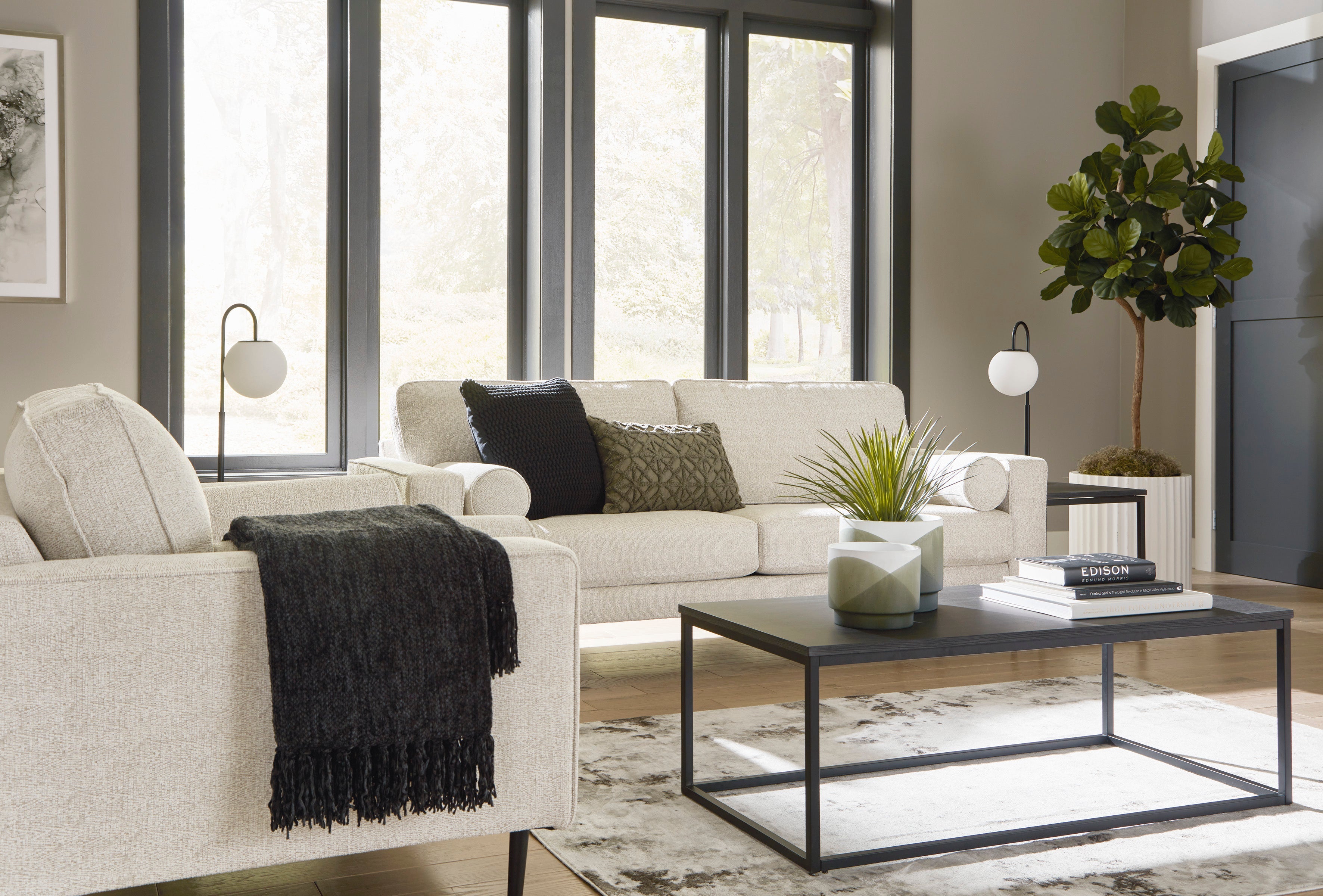 Hazela Sandstone Living Room Set - SET | 4110338 | 4110335 - Bien Home Furniture & Electronics