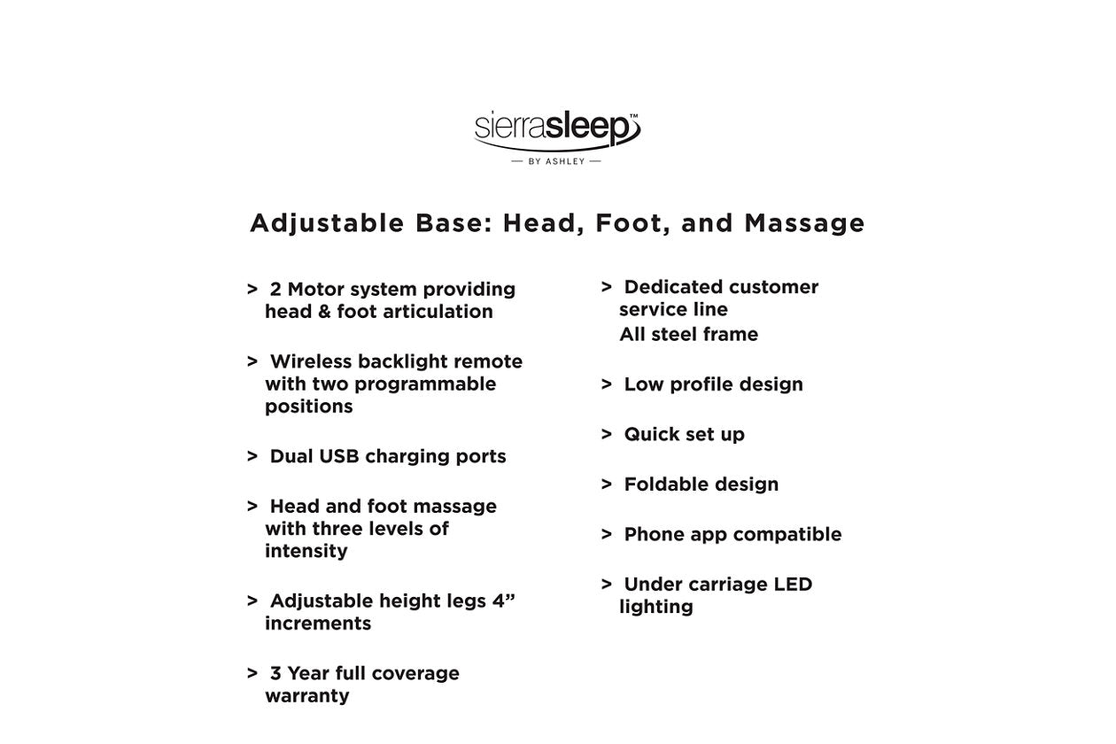 Head-Foot Model Better Black Queen Adjustable Base - M9X832 - Bien Home Furniture & Electronics