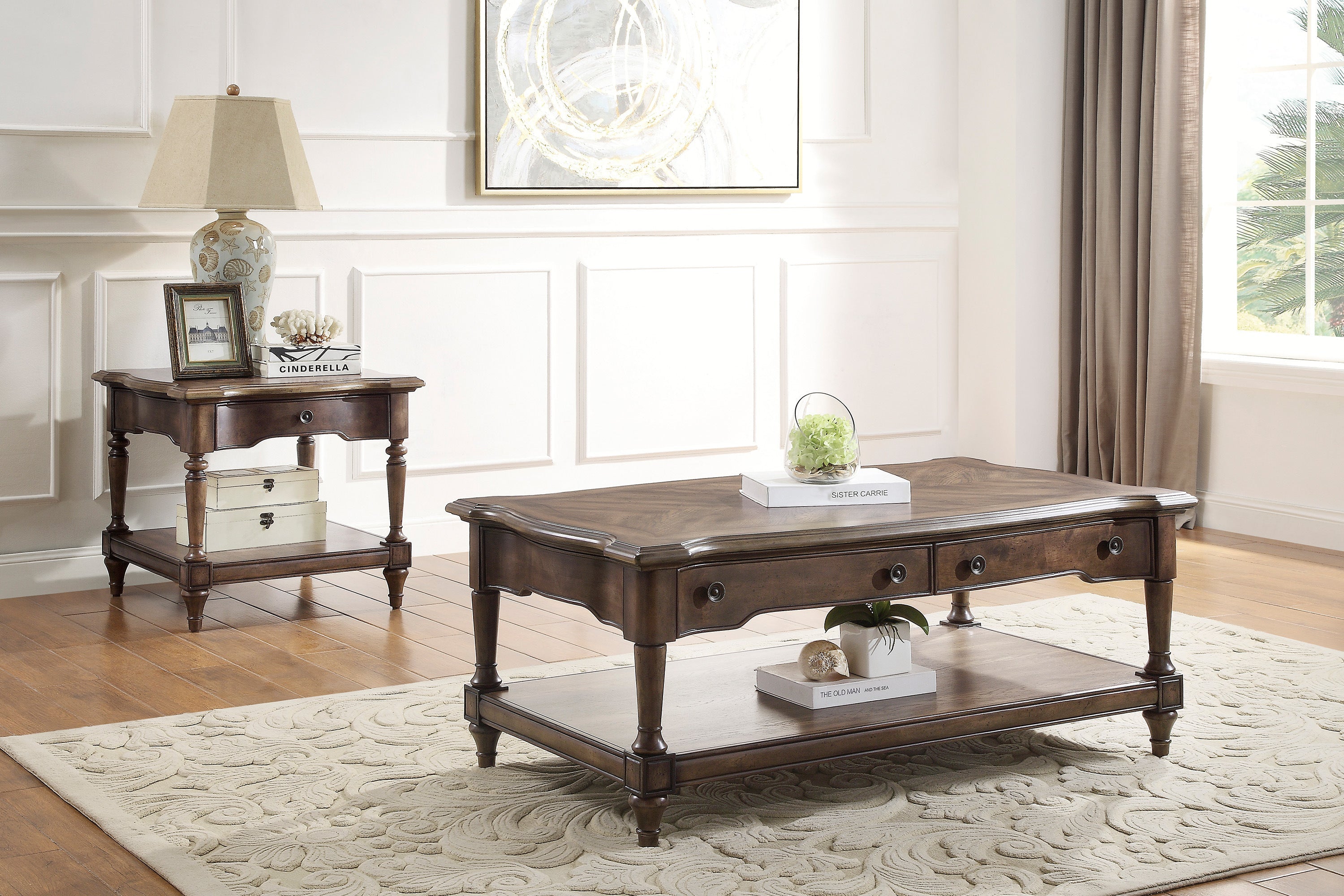 Heath Court Brown Oak End Table - 1682-04 - Bien Home Furniture & Electronics