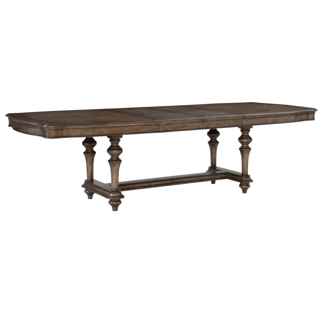Heath Court Brown Oak Extendable Dining Table - SET | 1682-108 | 1682-108B - Bien Home Furniture &amp; Electronics