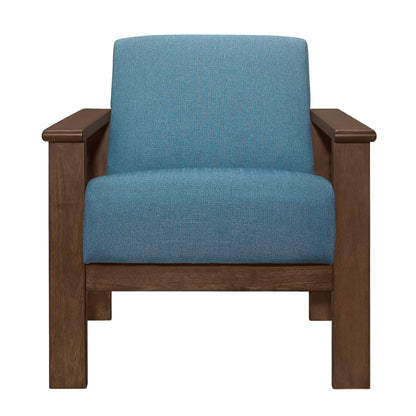 Helena Blue Accent Chair with Storage Arms - 1048BU-1 - Bien Home Furniture &amp; Electronics