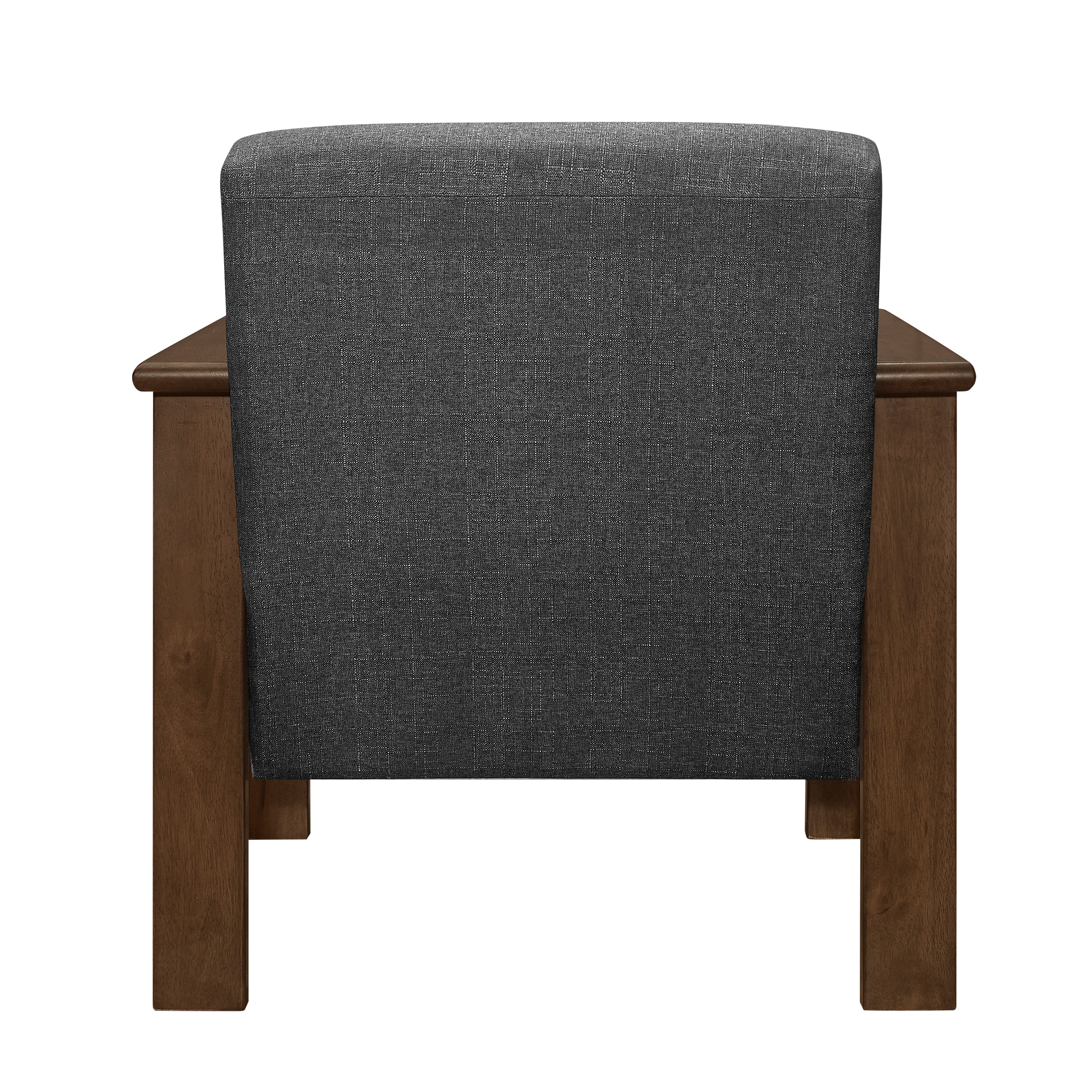 Helena Dark Gray Accent Chair with Storage Arms - 1048DG-1 - Bien Home Furniture &amp; Electronics
