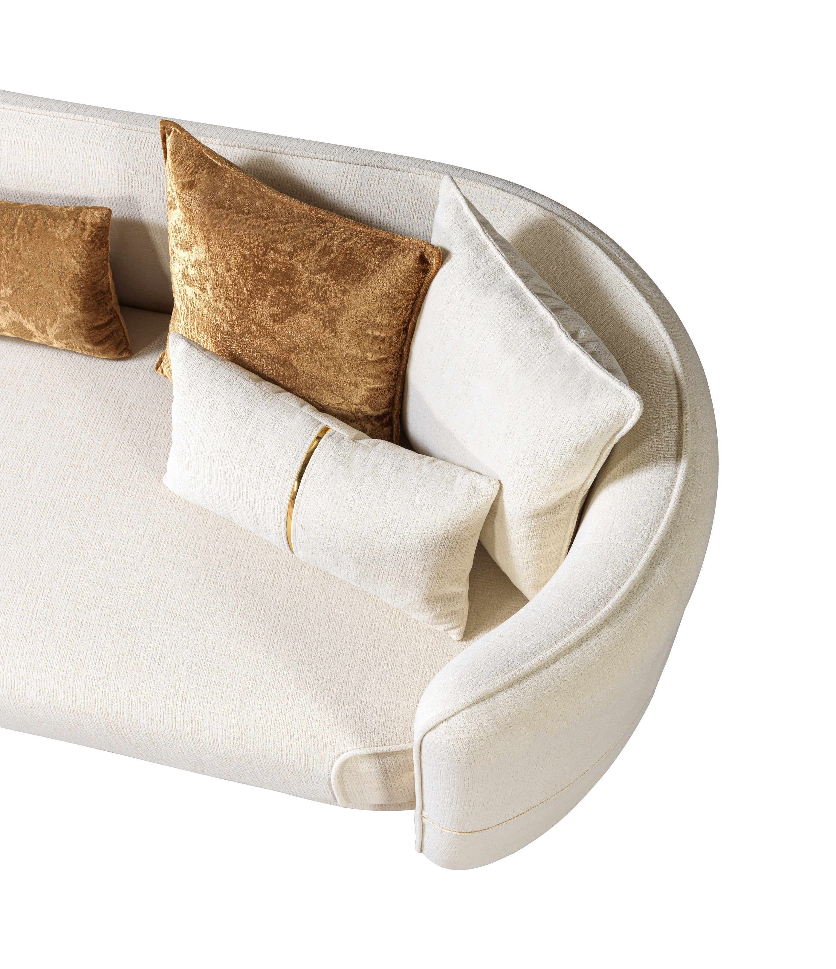 Helena Ivory Velvet Sofa & Loveseat - HELENA-SL - Bien Home Furniture & Electronics