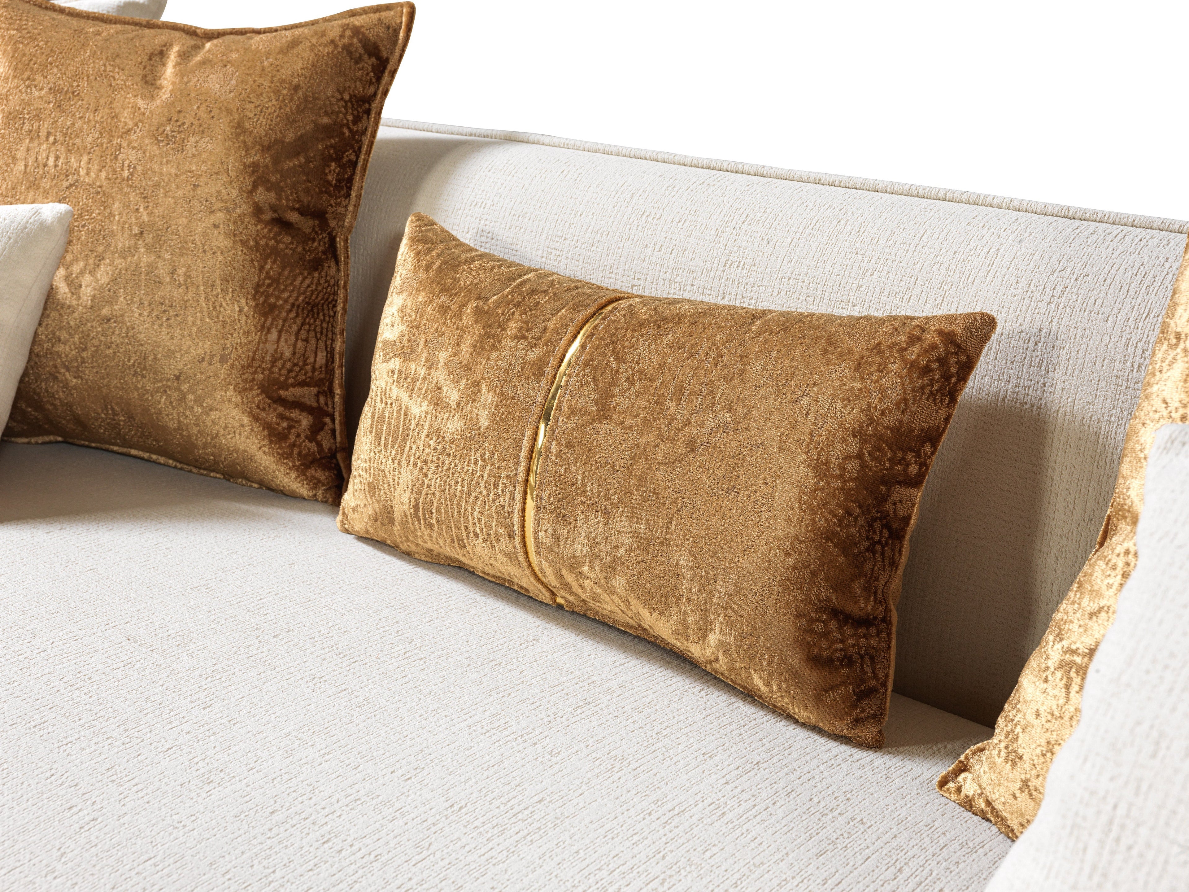 Helena Ivory Velvet Sofa & Loveseat - HELENA-SL - Bien Home Furniture & Electronics