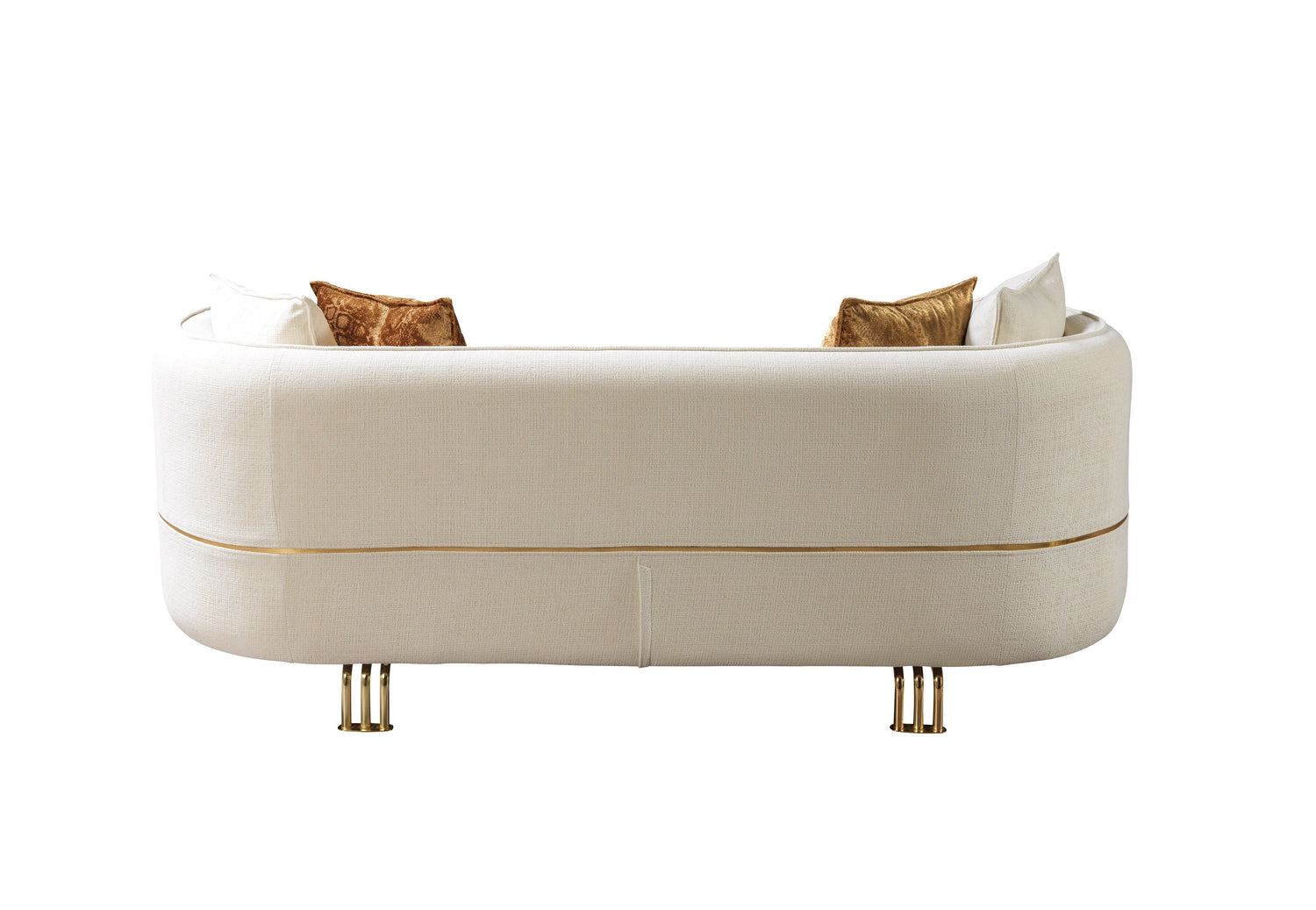 Helena Ivory Velvet Sofa &amp; Loveseat - HELENA-SL - Bien Home Furniture &amp; Electronics