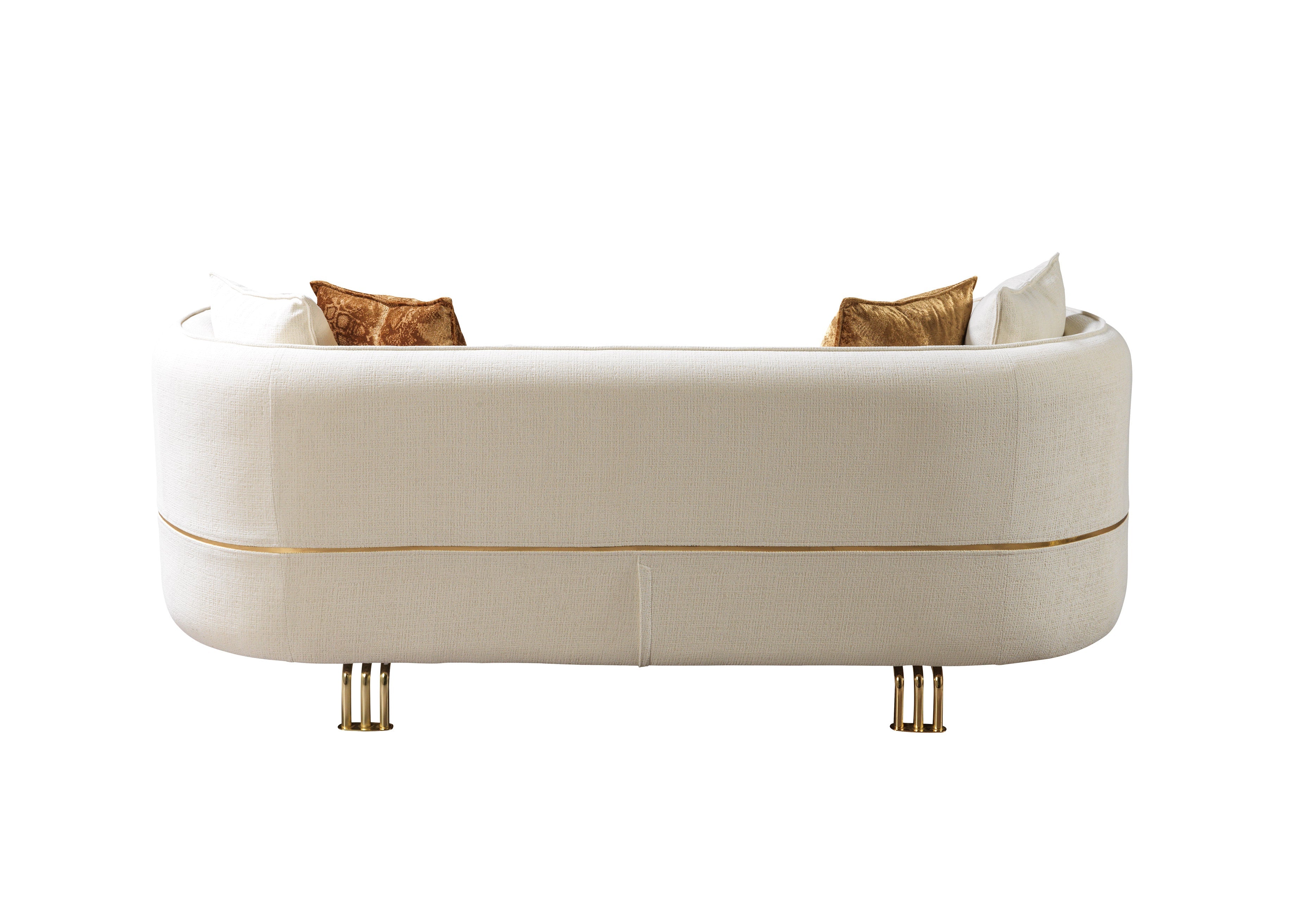 Helena Ivory Velvet Sofa & Loveseat - HELENA-SL - Bien Home Furniture & Electronics