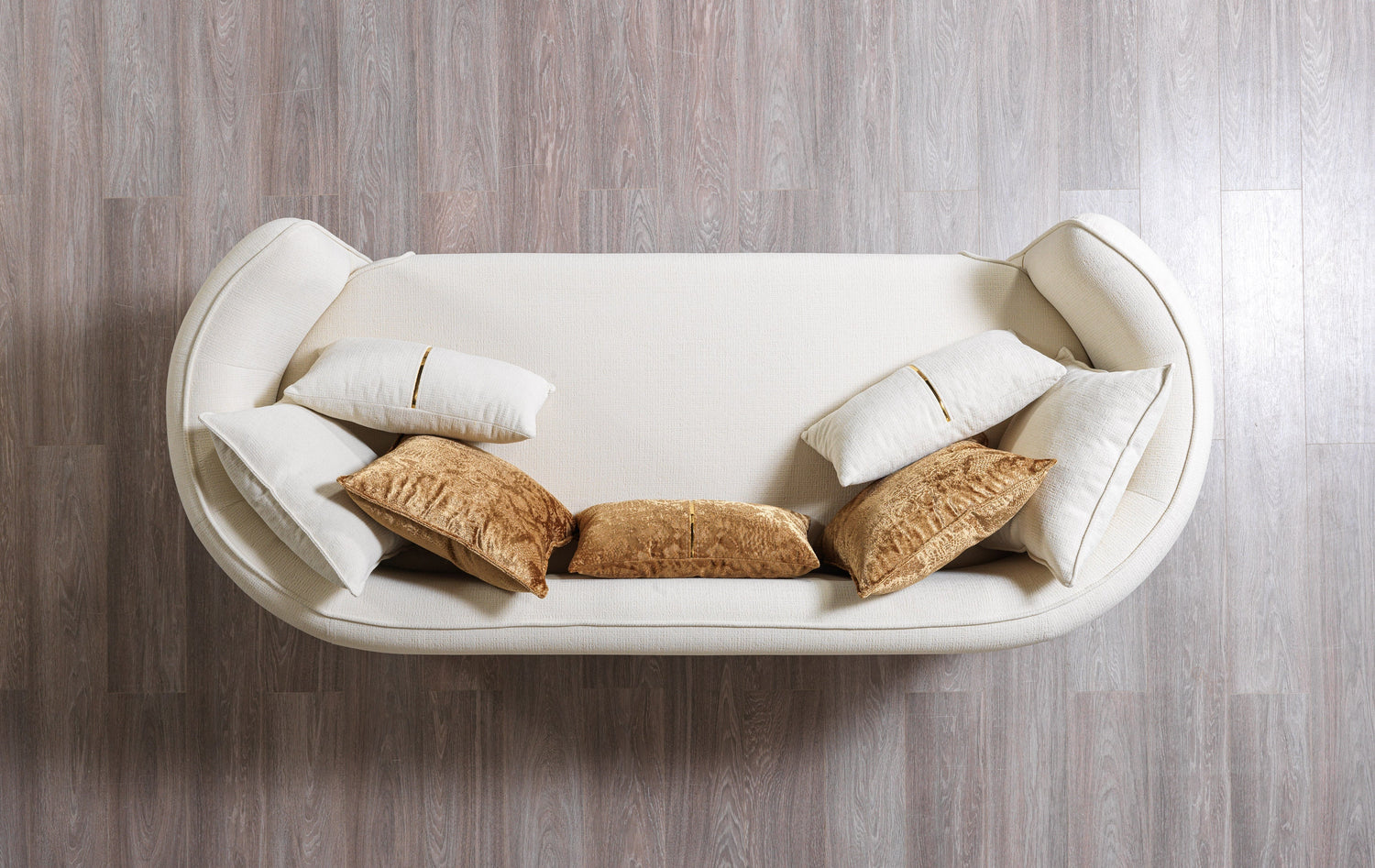 Helena Ivory Velvet Sofa & Loveseat - HELENA-SL - Bien Home Furniture & Electronics
