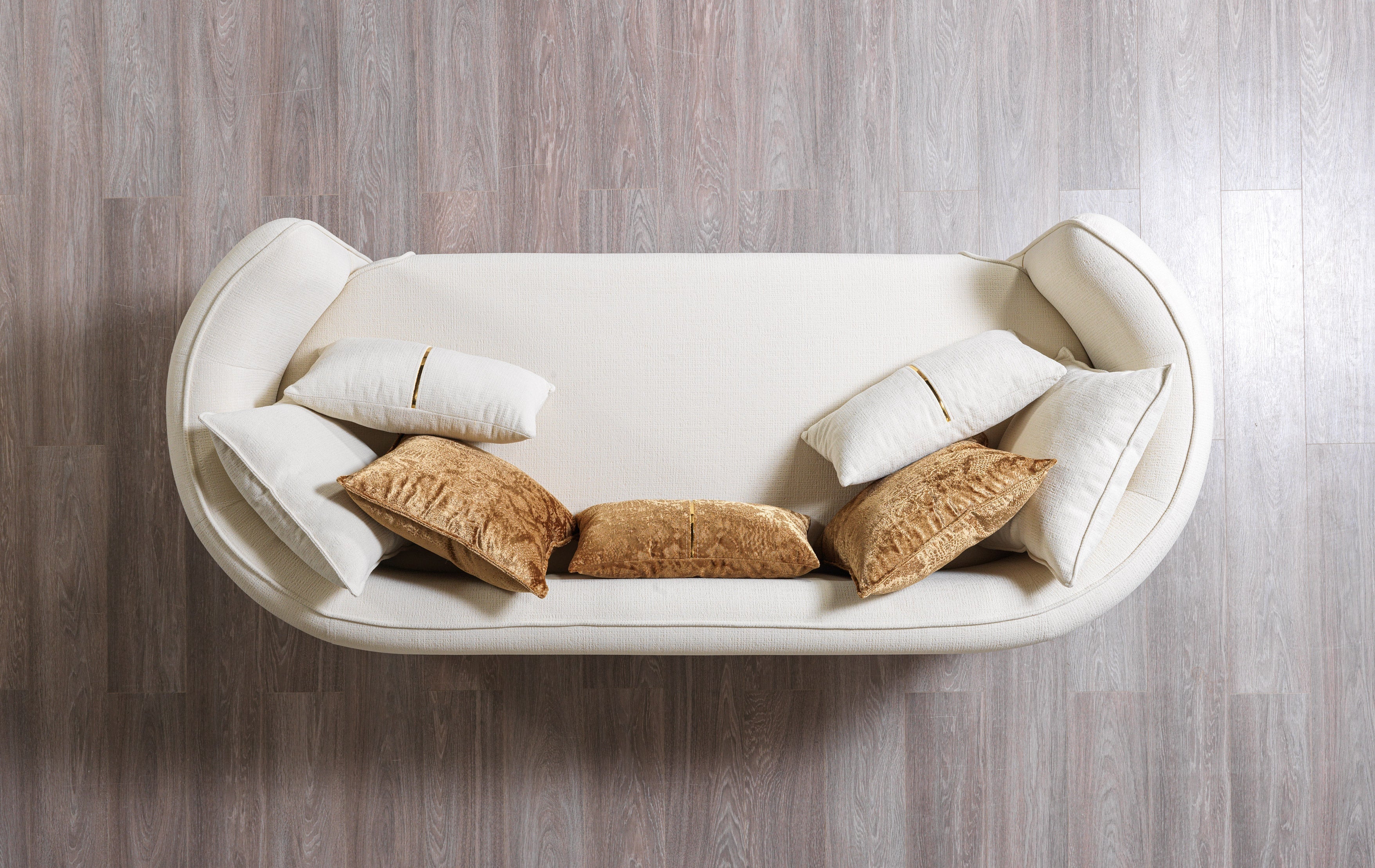 Helena Ivory Velvet Sofa & Loveseat - HELENA-SL - Bien Home Furniture & Electronics