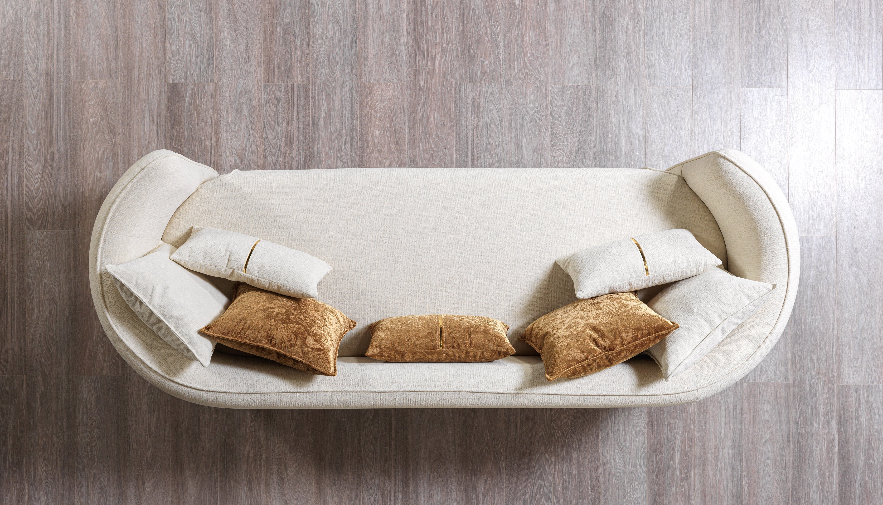 Helena Ivory Velvet Sofa & Loveseat - HELENA-SL - Bien Home Furniture & Electronics