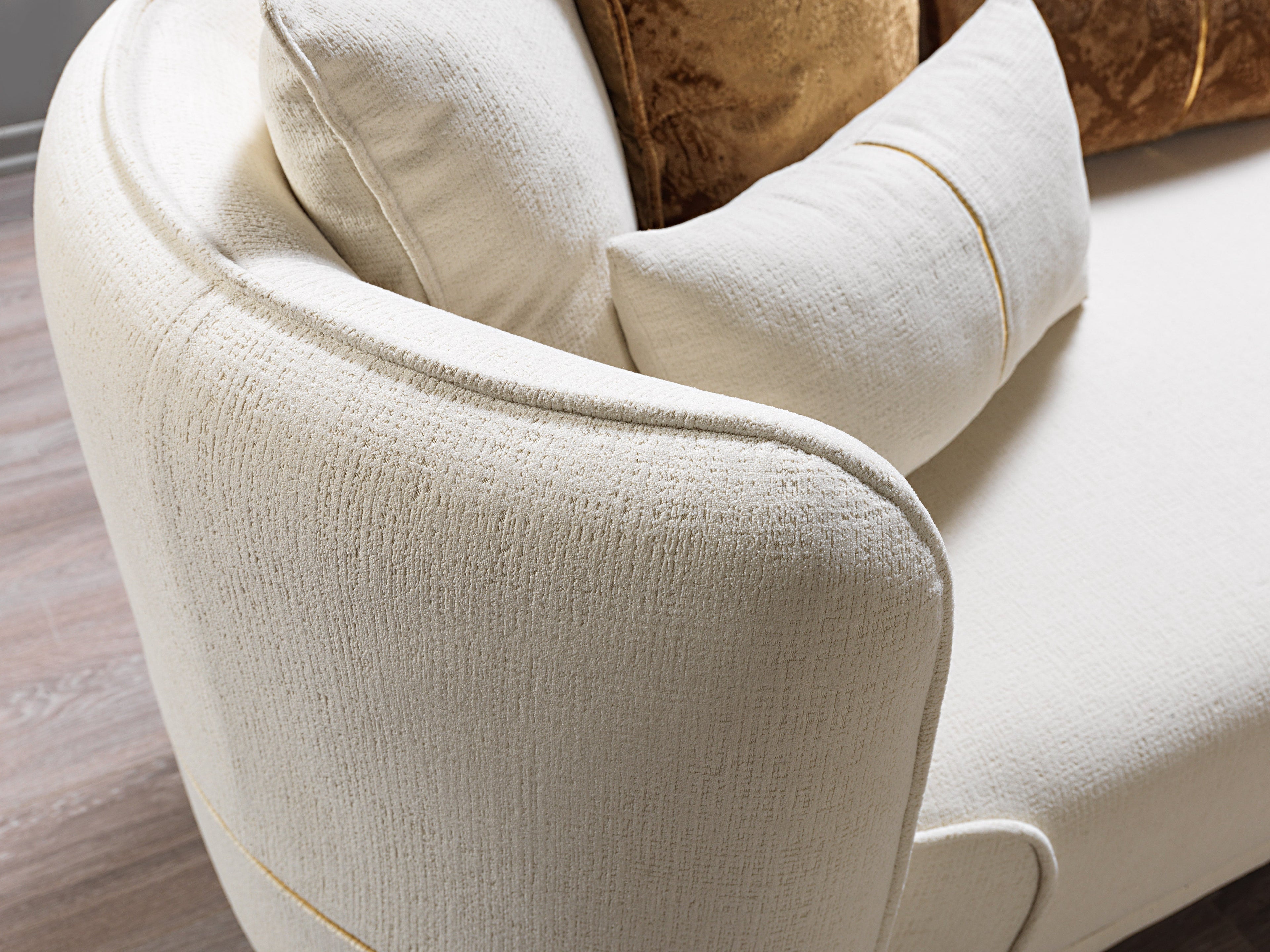 Helena Ivory Velvet Sofa & Loveseat - HELENA-SL - Bien Home Furniture & Electronics