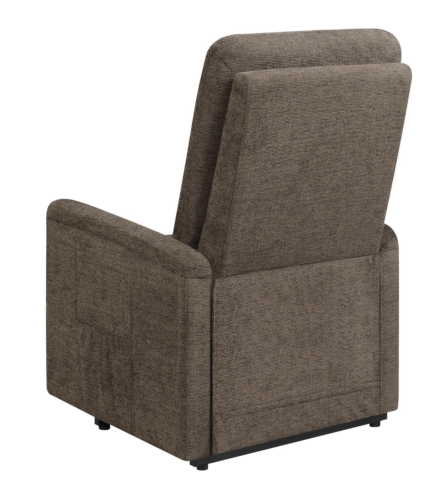 Henrietta Power Lift Recliner with Storage Pocket Brown - 609404P - Bien Home Furniture & Electronics