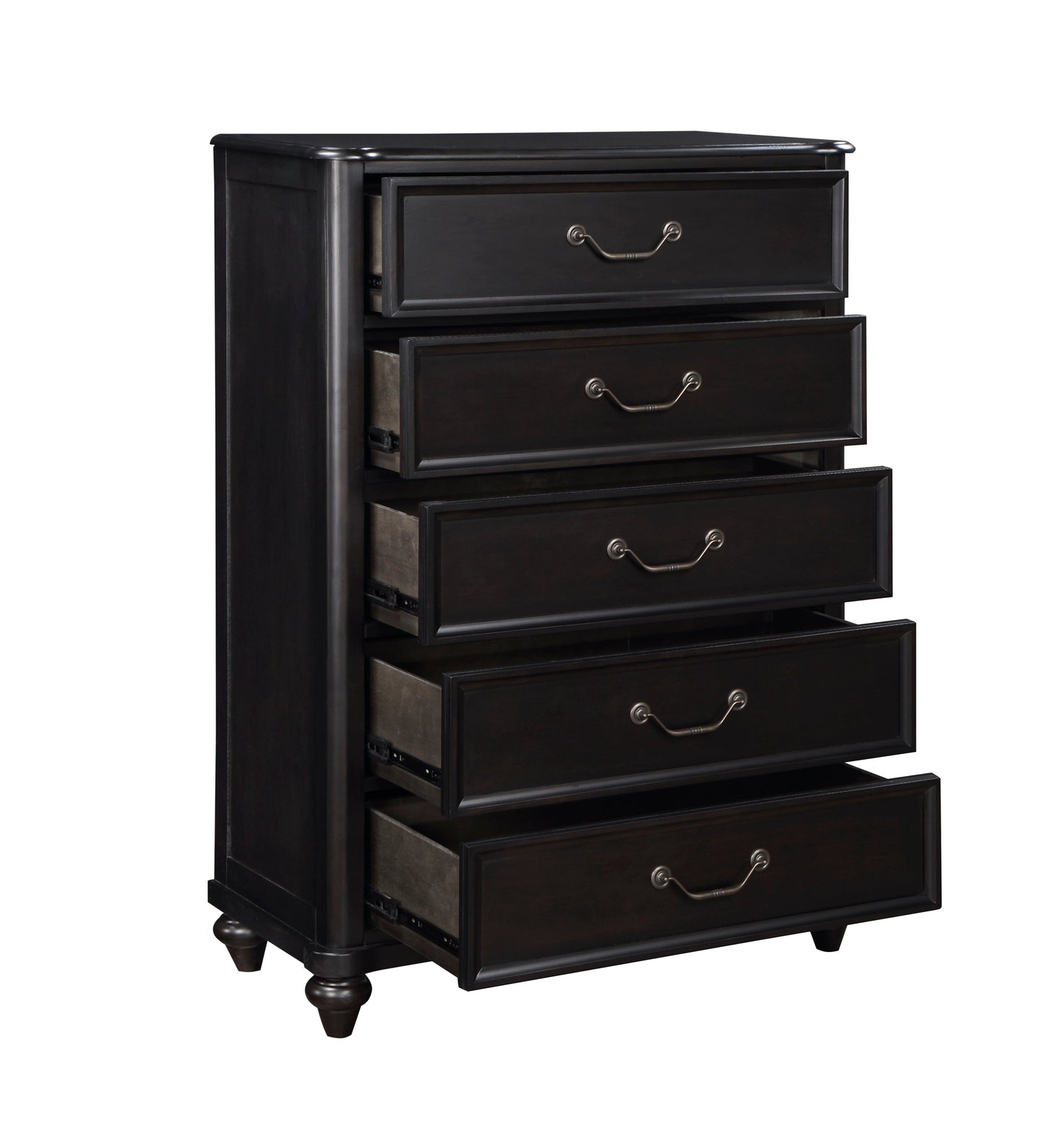 Herman Charcoal Brown Chest - 1420-9 - Bien Home Furniture & Electronics