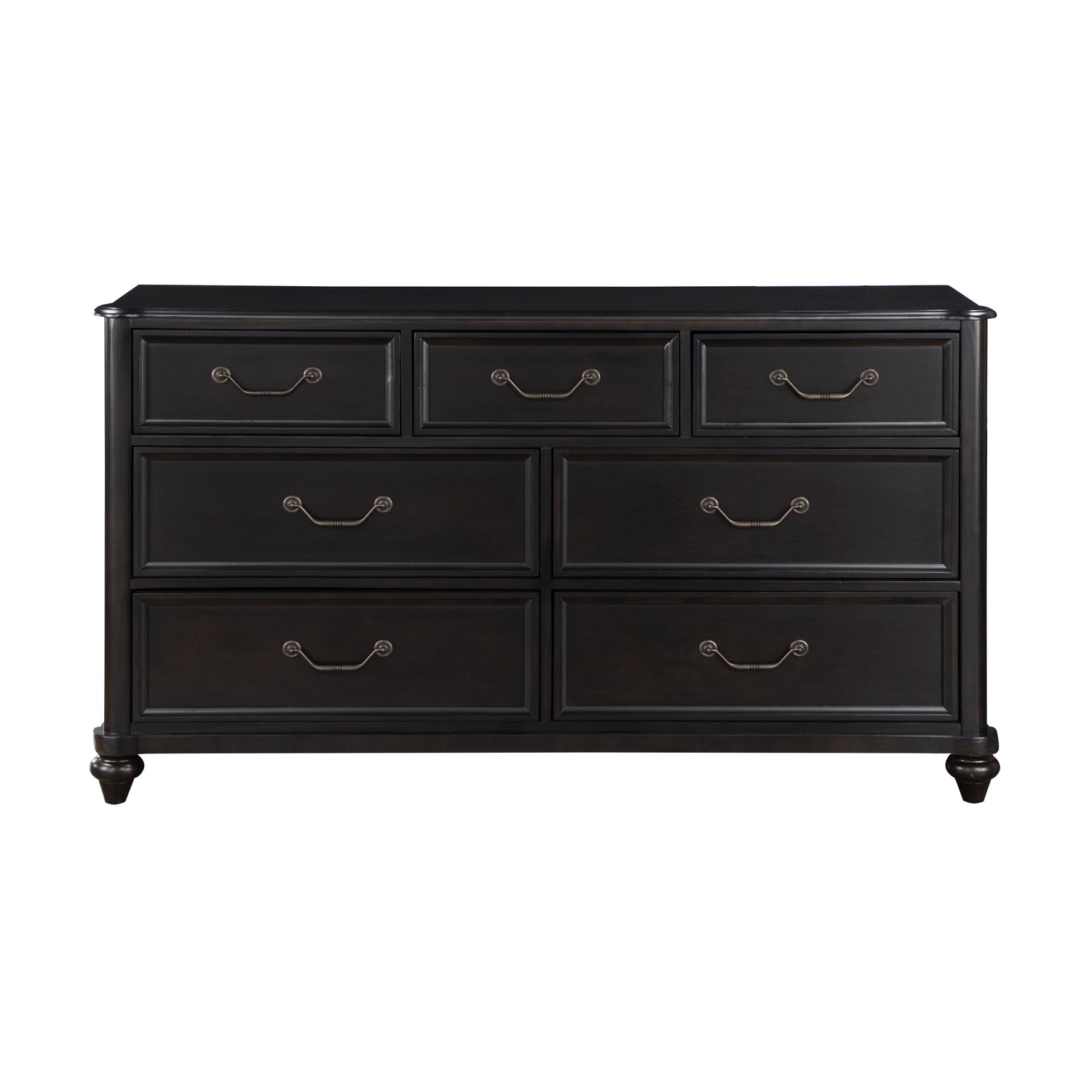 Herman Charcoal Brown Dresser - 1420-5 - Bien Home Furniture & Electronics