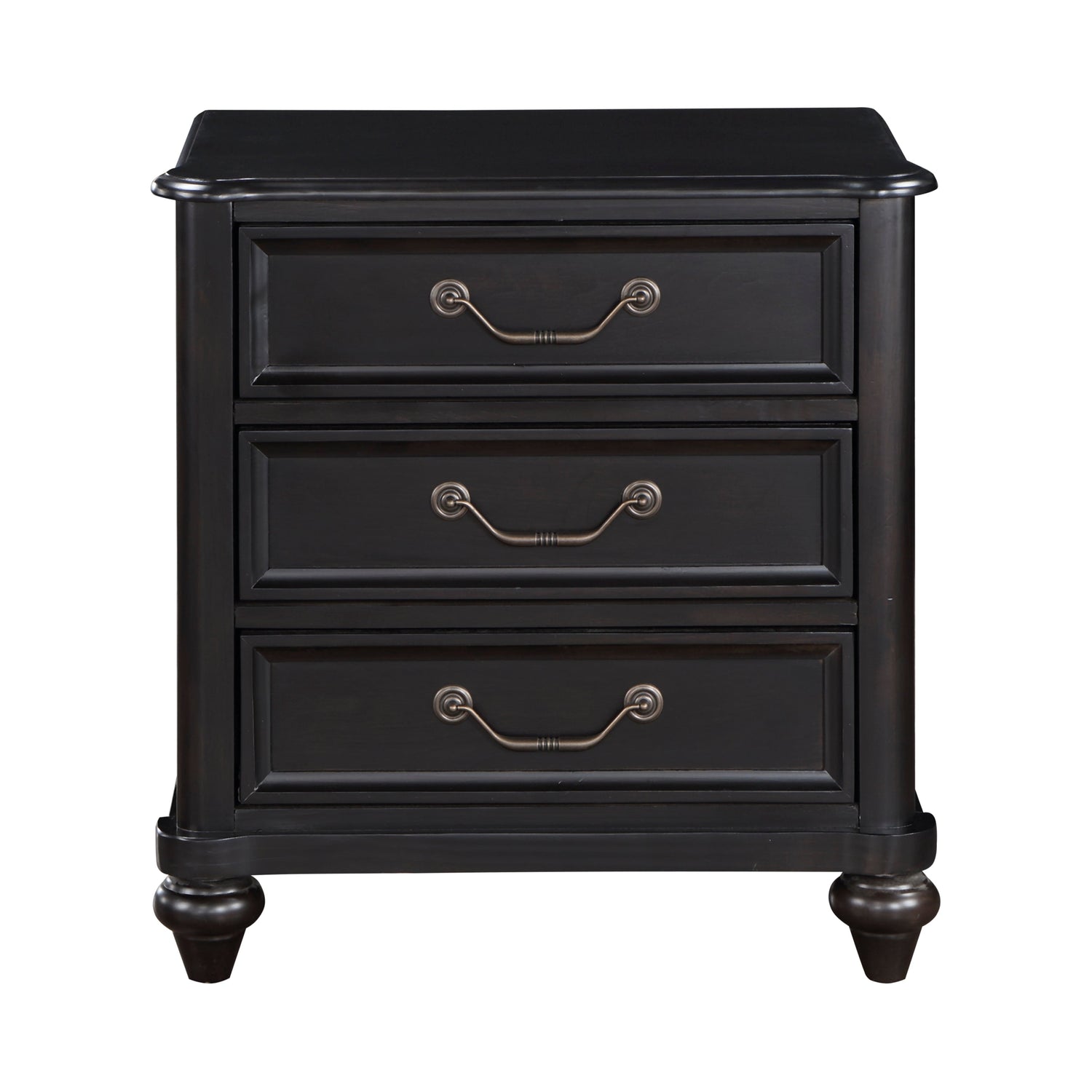 Herman Charcoal Brown Nightstand - 1420-4 - Bien Home Furniture & Electronics