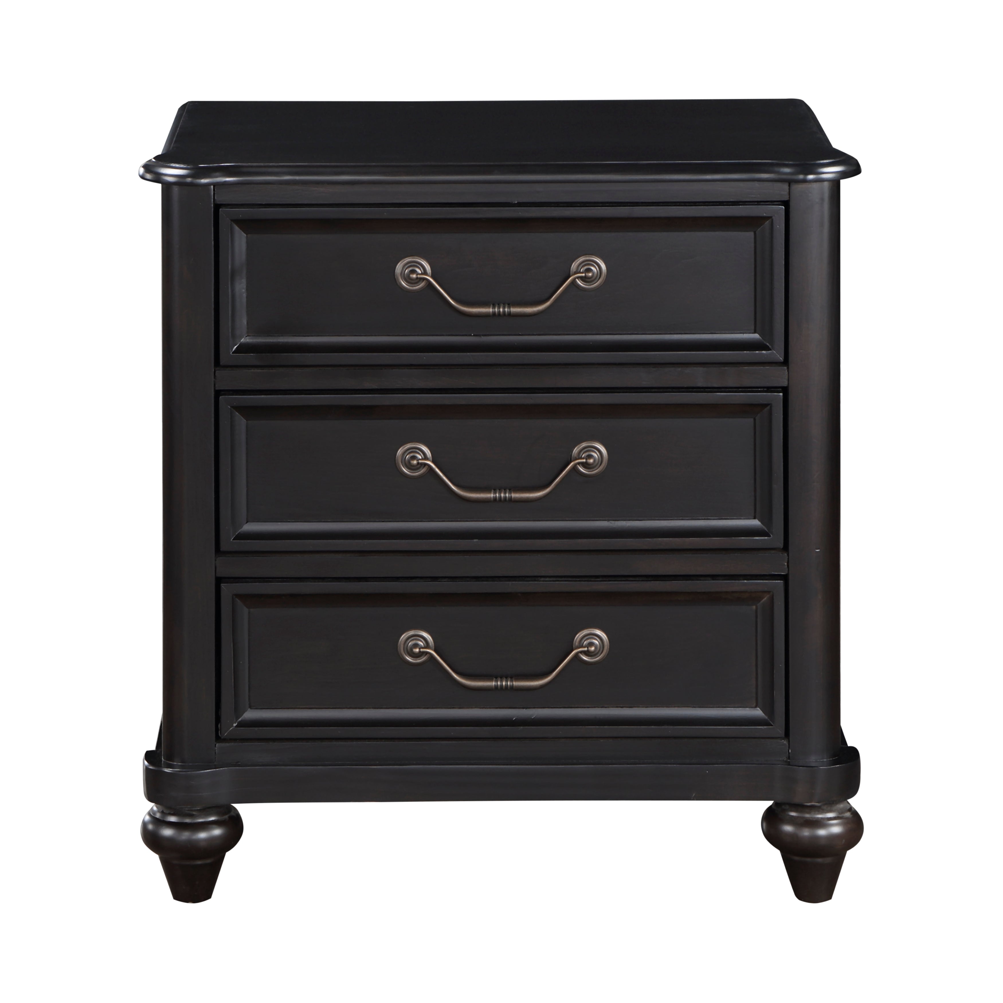 Herman Charcoal Brown Nightstand - 1420-4 - Bien Home Furniture & Electronics