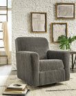 Herstow Charcoal Swivel Glider Accent Chair - A3000366 - Bien Home Furniture & Electronics