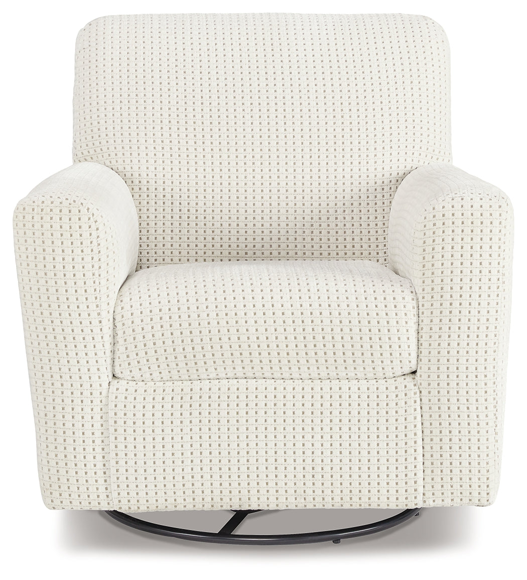 Herstow Ivory Swivel Glider Accent Chair - A3000365 - Bien Home Furniture & Electronics
