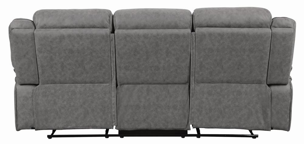 Higgins Pillow Top Arm Upholstered Motion Sofa Gray - 602261 - Bien Home Furniture & Electronics