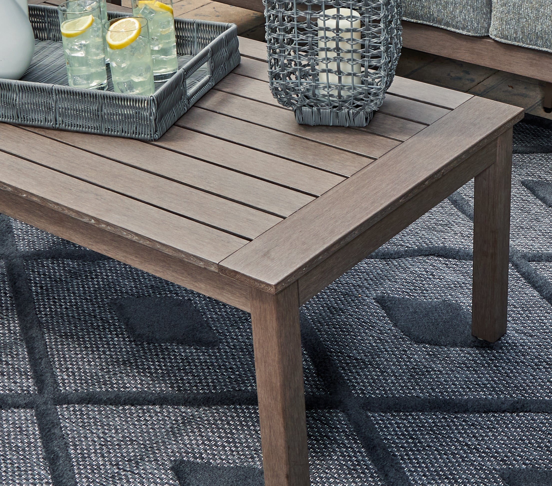 Hillside Barn Brown Outdoor Coffee Table - P564-701 - Bien Home Furniture & Electronics