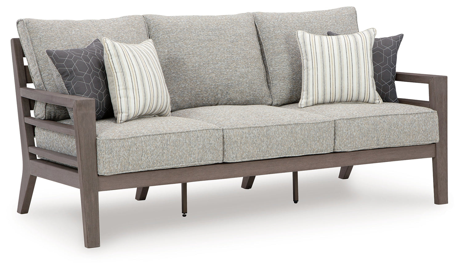 Hillside Barn Gray/Brown Outdoor Sofa with Cushion - P564-838 - Bien Home Furniture & Electronics