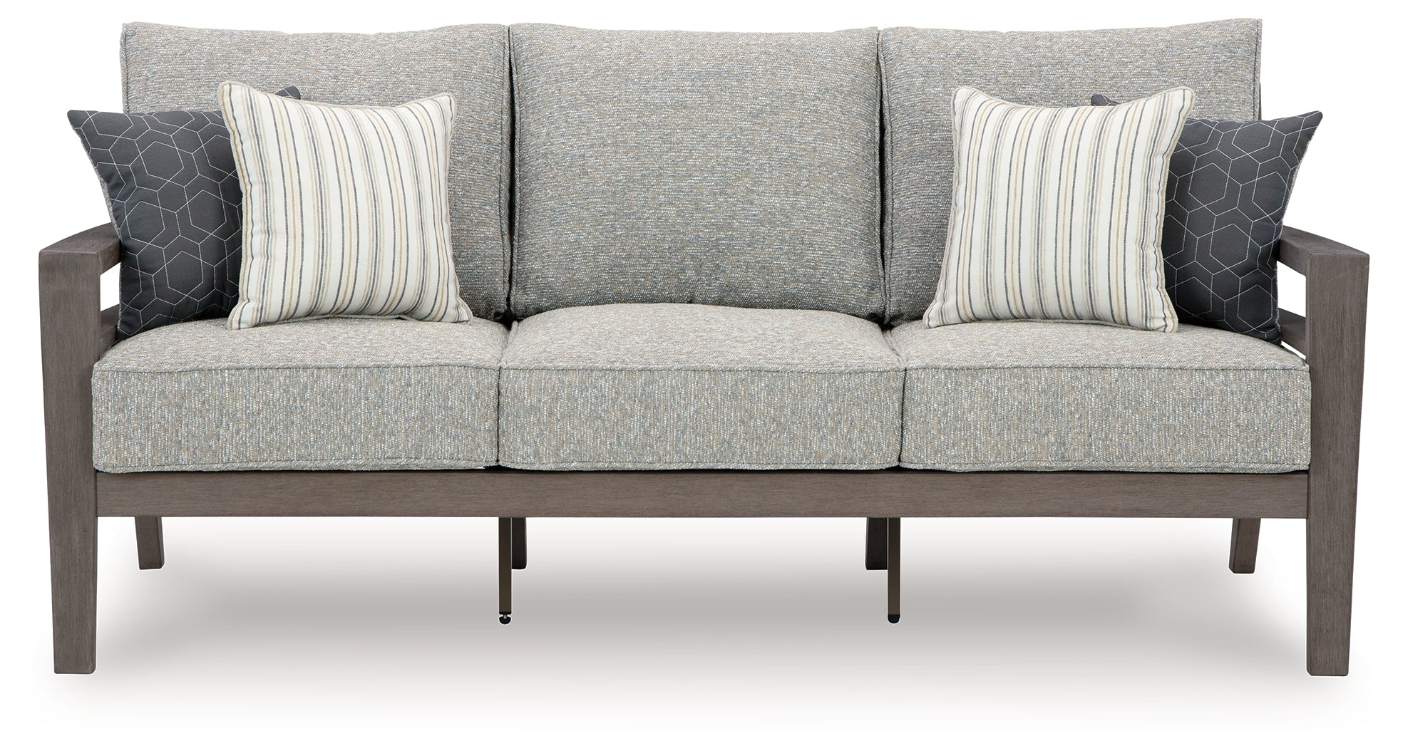 Hillside Barn Gray/Brown Outdoor Sofa with Cushion - P564-838 - Bien Home Furniture & Electronics