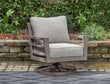 Hillside Barn Gray/Brown Outdoor Swivel Lounge with Cushion - P564-821 - Bien Home Furniture & Electronics