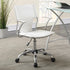 Himari White/Chrome Adjustable Height Office Chair - 801363 - Bien Home Furniture & Electronics
