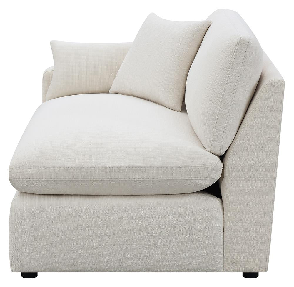 Hobson Sloped Track Arms LAF Chair Off-White - 551454LAF - Bien Home Furniture & Electronics