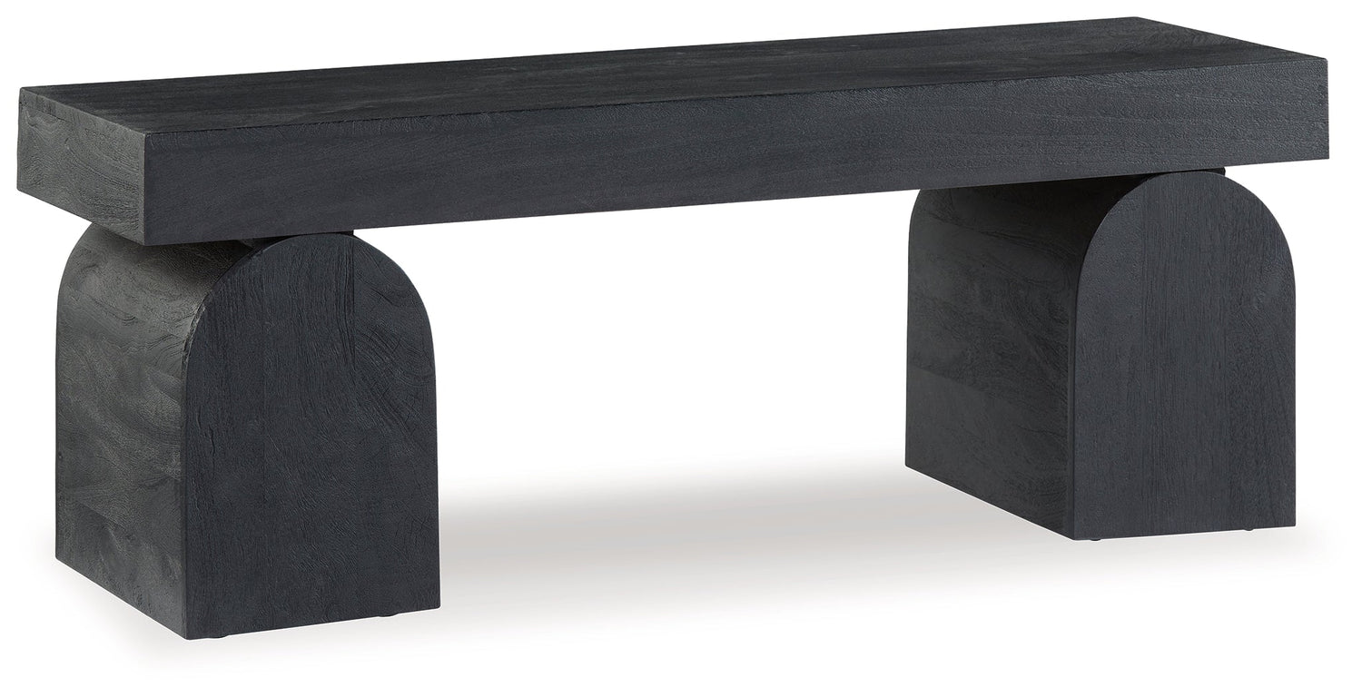 Holgrove Black Accent Bench - A3000683 - Bien Home Furniture &amp; Electronics