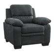 Holleman Dark Gray Living Room Chair - 9333DG-1 - Bien Home Furniture & Electronics