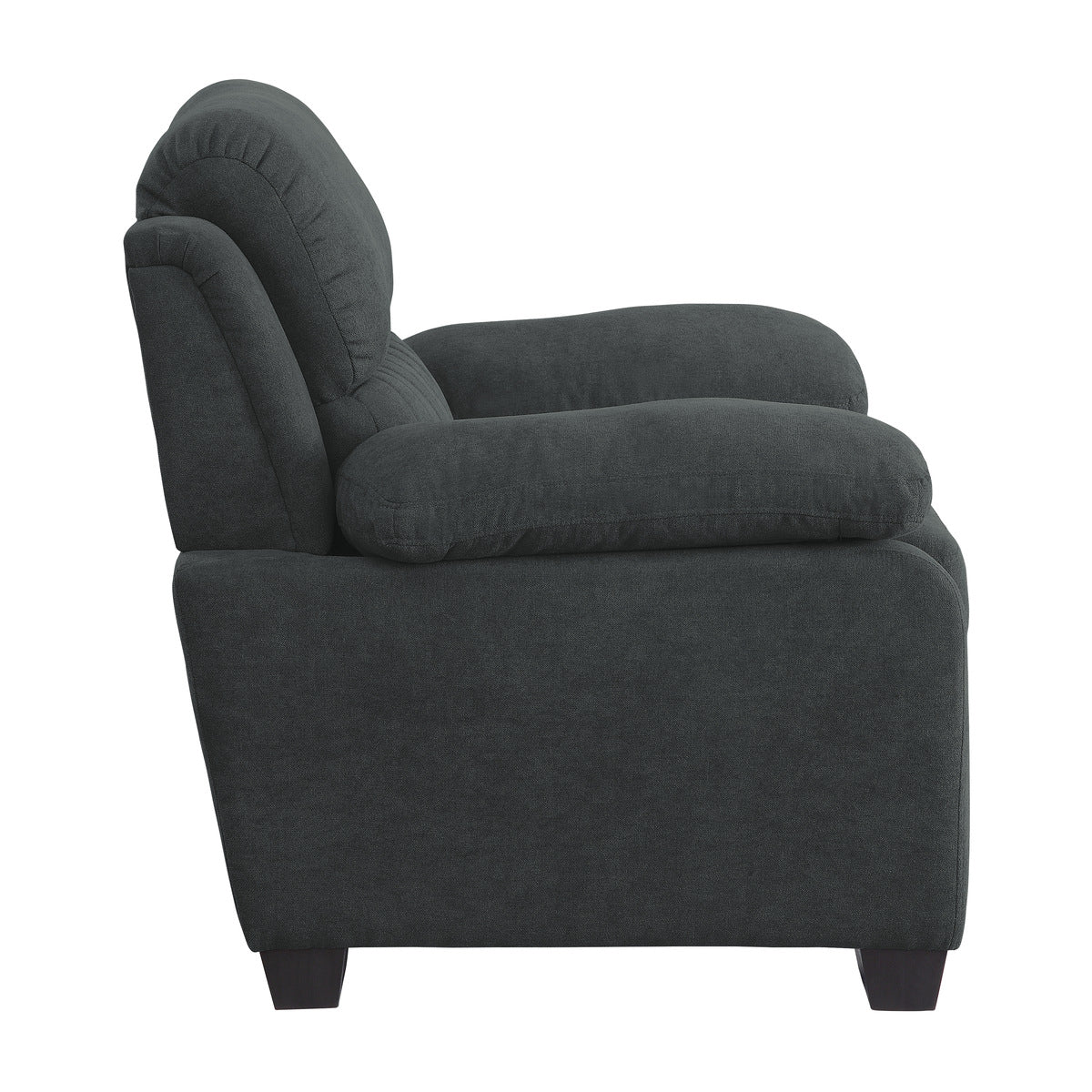 Holleman Dark Gray Living Room Chair - 9333DG-1 - Bien Home Furniture & Electronics