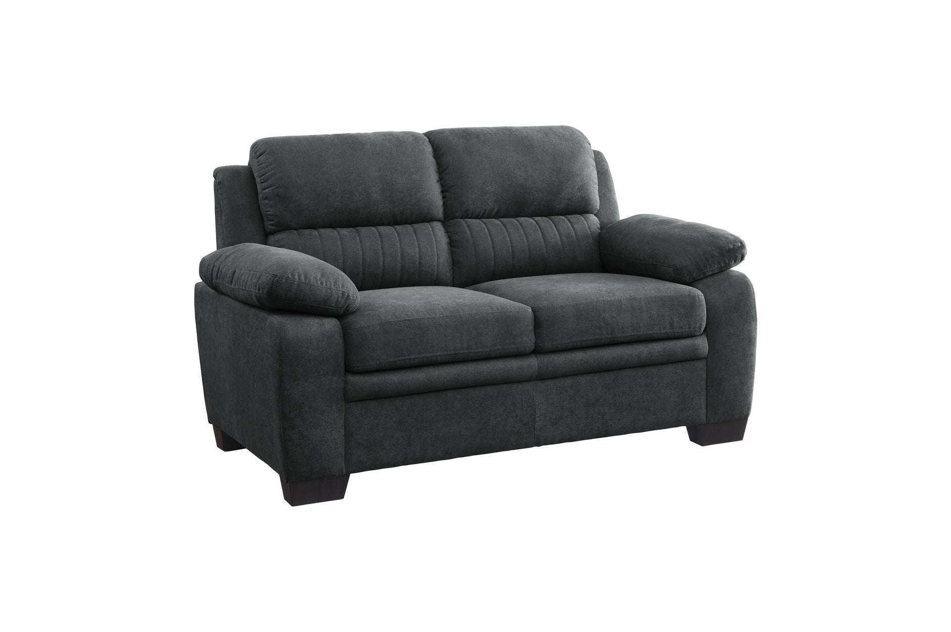 Holleman Dark Gray Living Room Set - SET | 9333DG-2 | 9333DG-3 - Bien Home Furniture & Electronics
