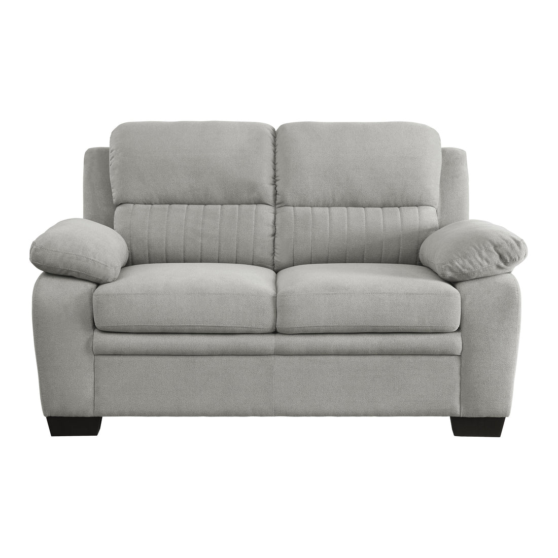 Holleman Gray Loveseat - 9333GY-2 - Bien Home Furniture &amp; Electronics