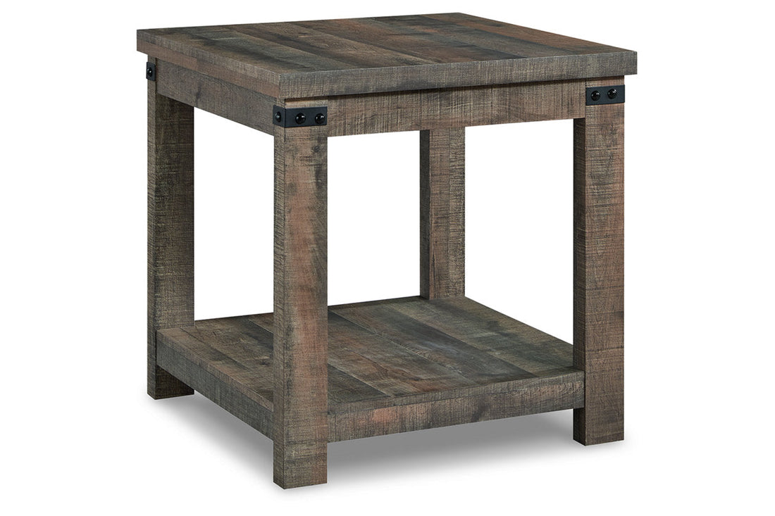 Hollum Rustic Brown End Table - T466-2 - Bien Home Furniture &amp; Electronics