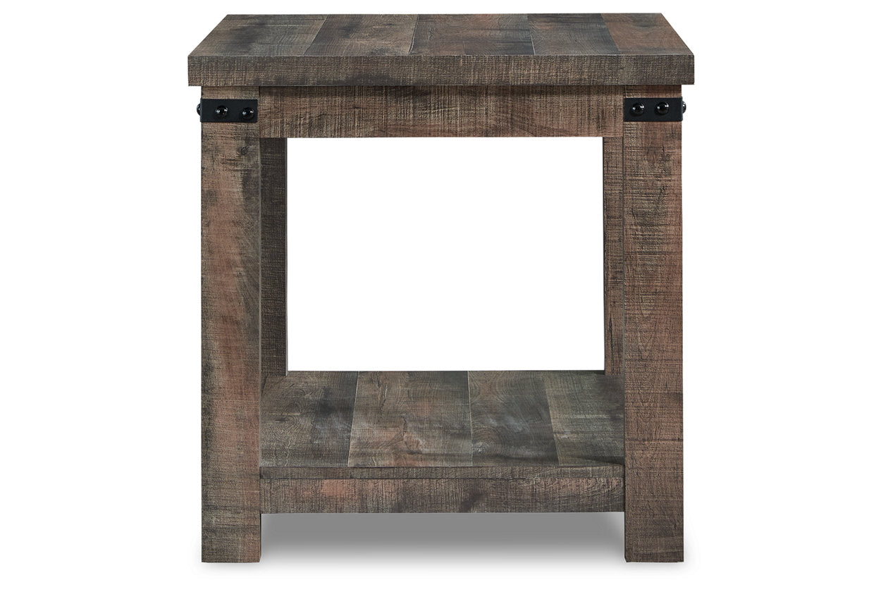Hollum Rustic Brown End Table - T466-2 - Bien Home Furniture & Electronics