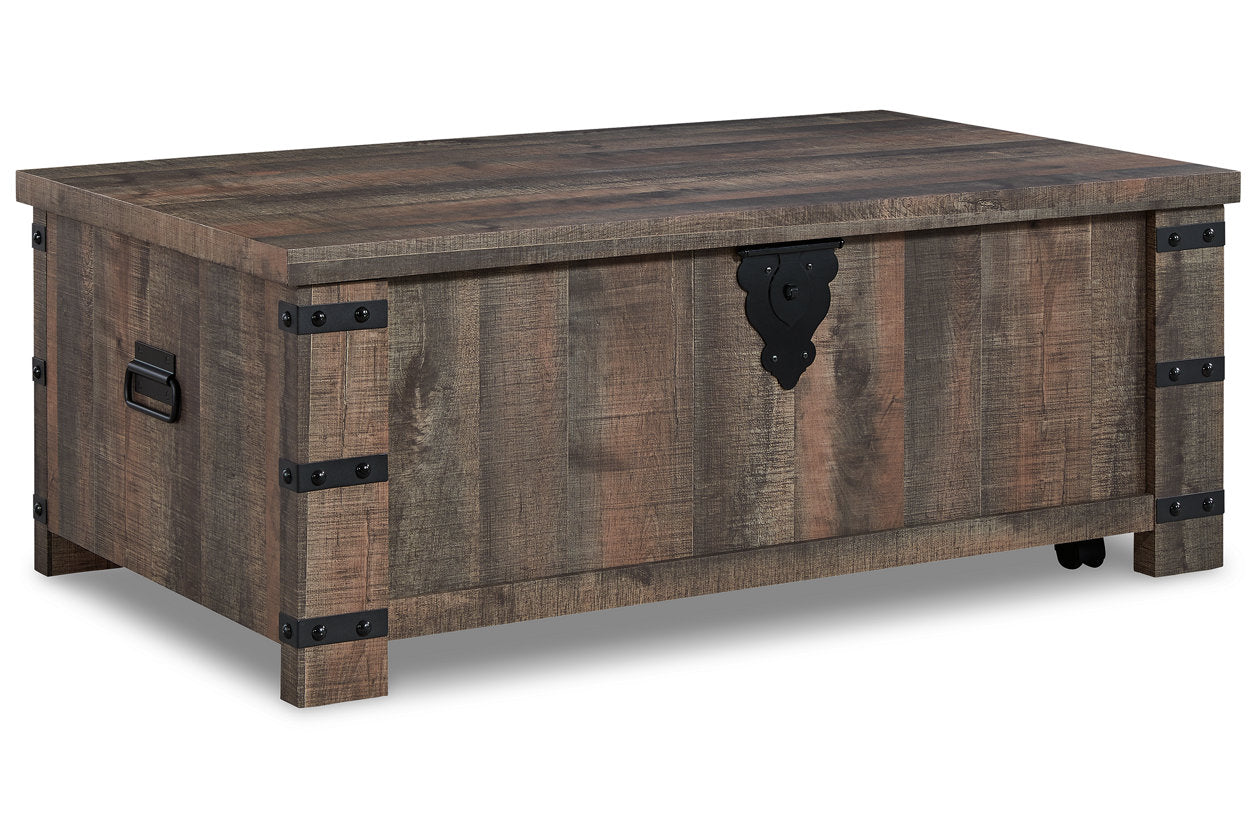 Hollum Rustic Brown Lift-Top Coffee Table - T466-9 - Bien Home Furniture & Electronics
