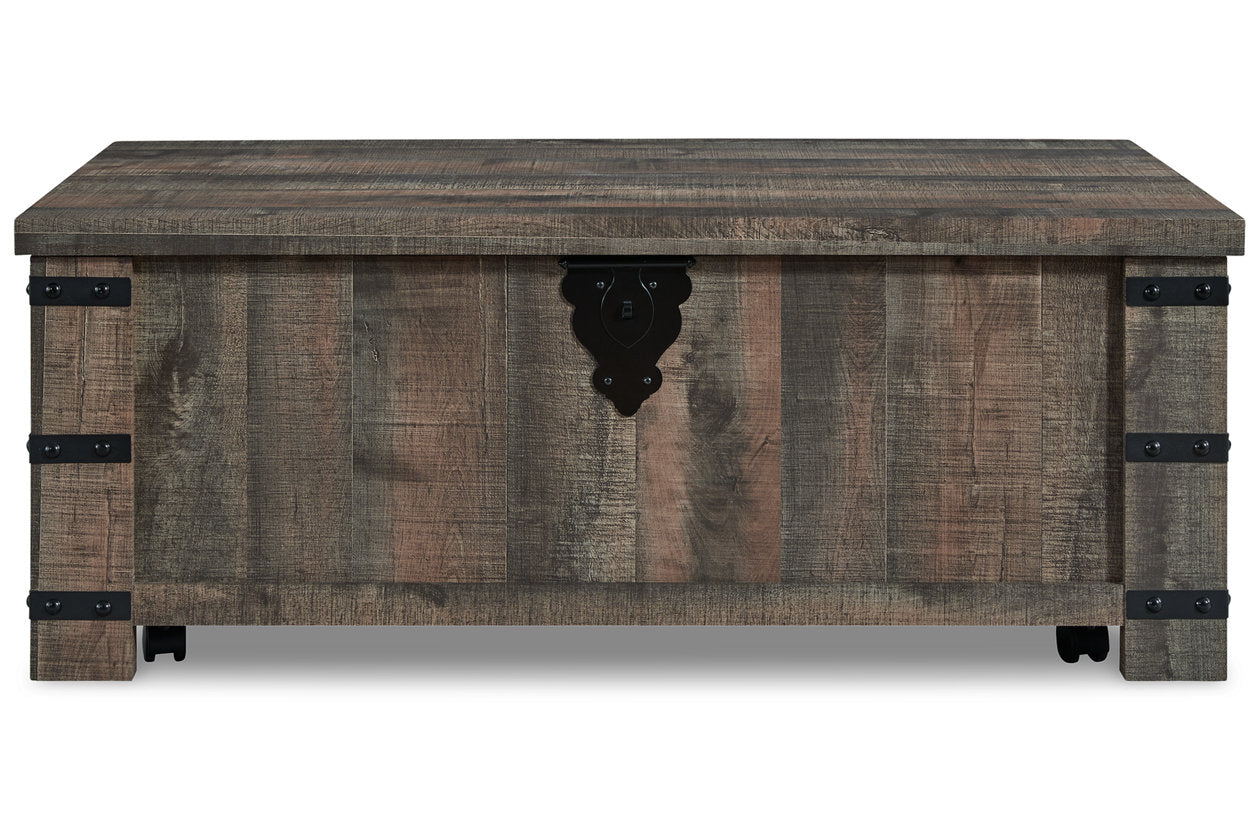 Hollum Rustic Brown Lift-Top Coffee Table - T466-9 - Bien Home Furniture & Electronics