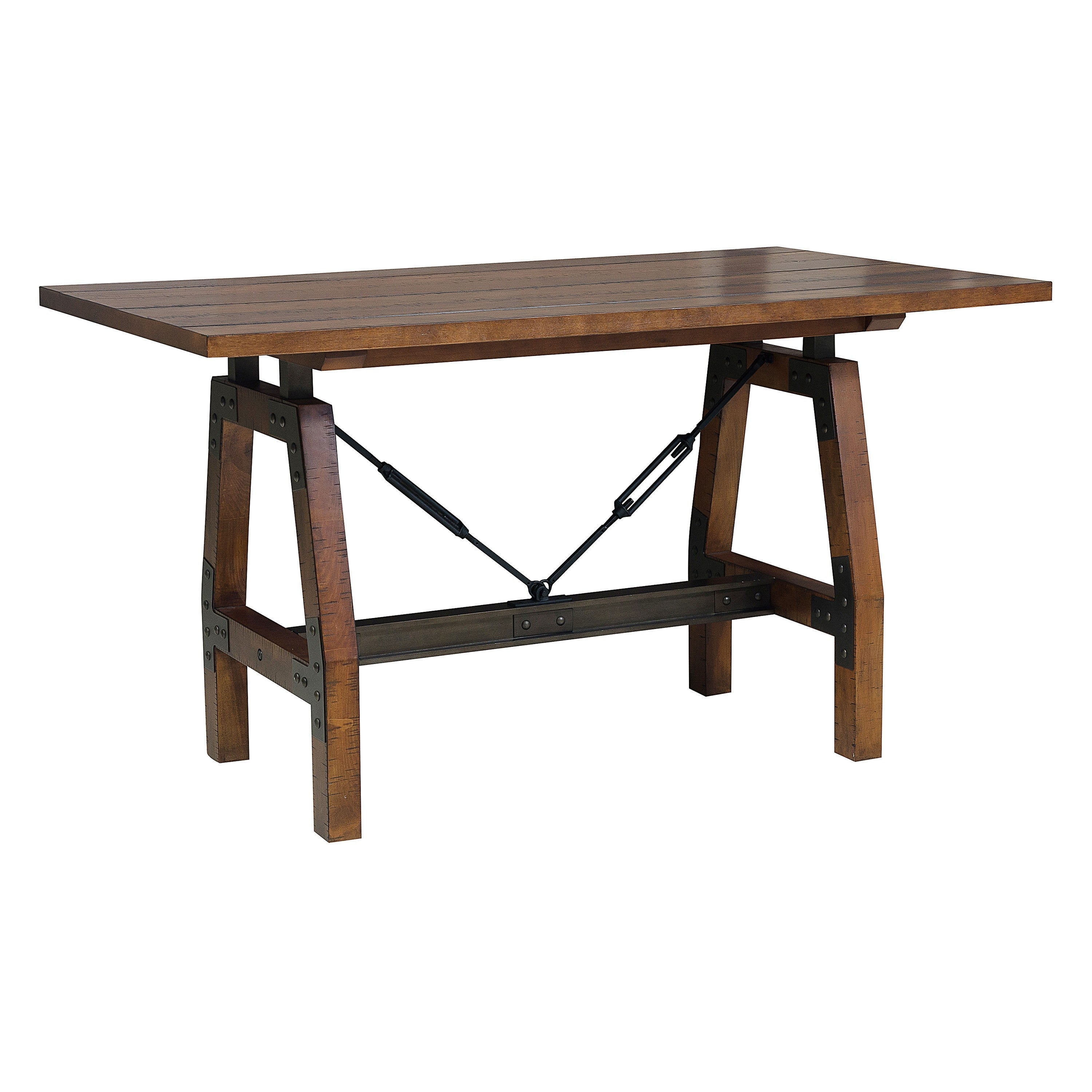Holverson Rustic Brown Counter Height Set - SET | 1715-36 | 1715-24(3) - Bien Home Furniture & Electronics