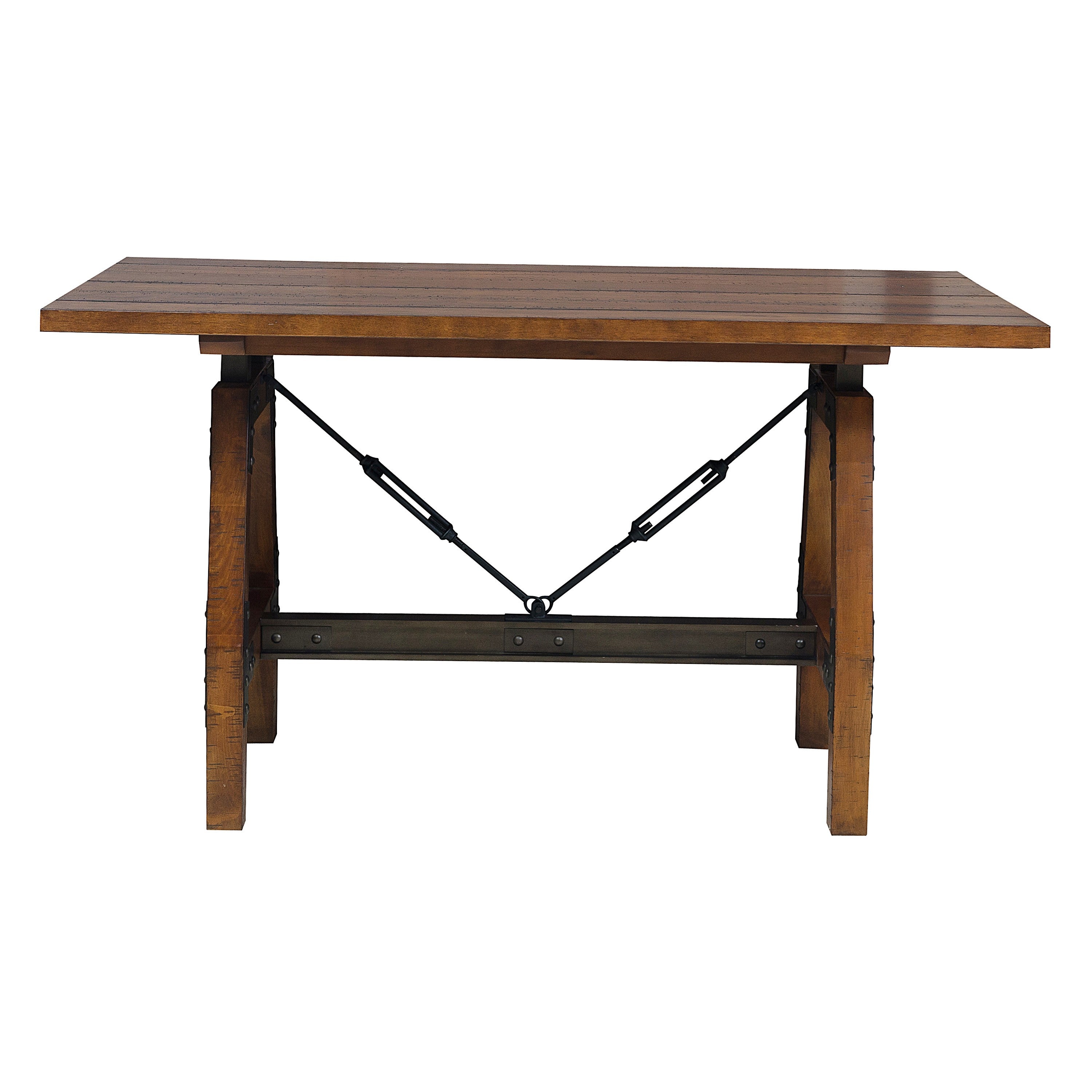 Holverson Rustic Brown Counter Height Set - SET | 1715-36 | 1715-24(3) - Bien Home Furniture & Electronics