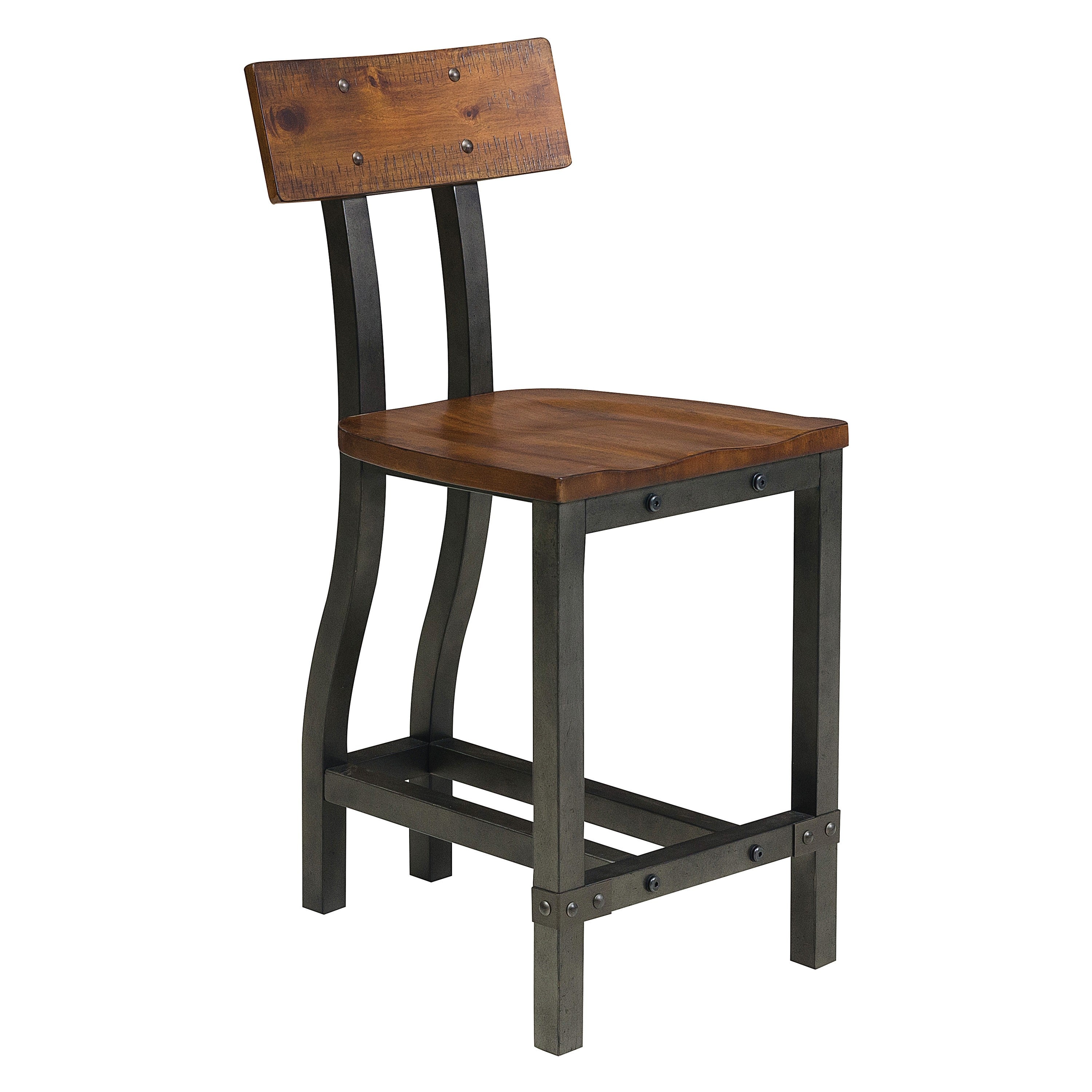 Holverson Rustic Brown Counter Height Set - SET | 1715-36 | 1715-24(3) - Bien Home Furniture & Electronics