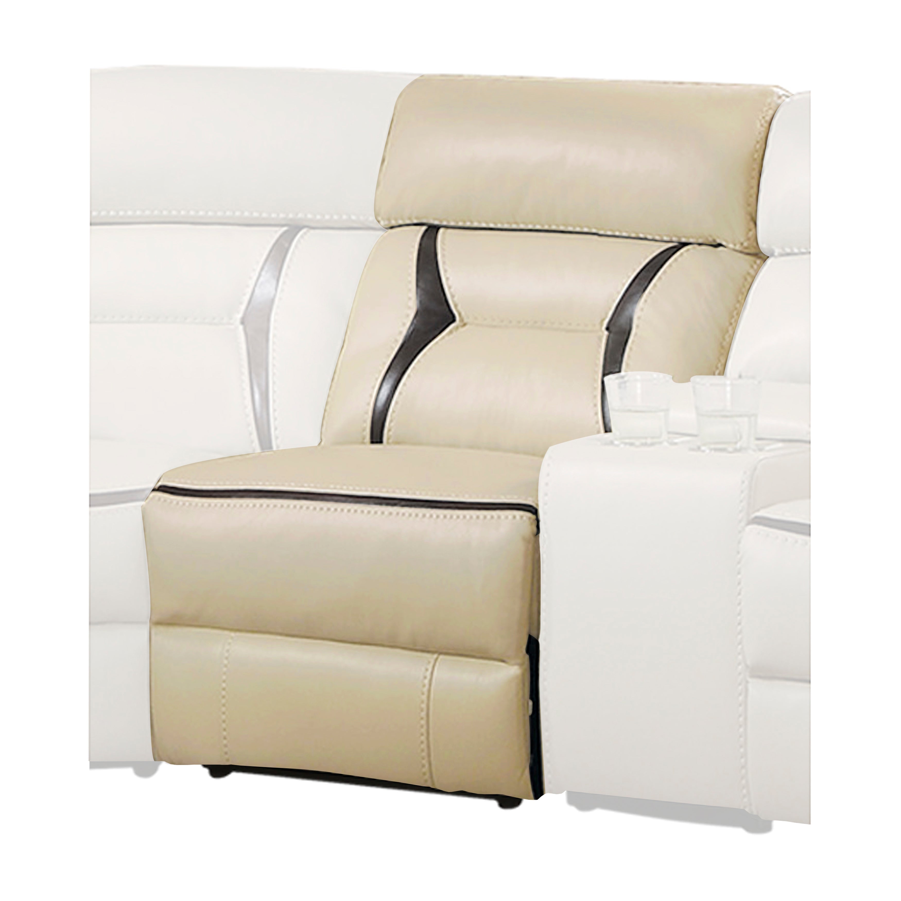 HOM 8229-ARPW (4/6)Power Armless Reclining Chair - 8229-ARPW - Bien Home Furniture & Electronics