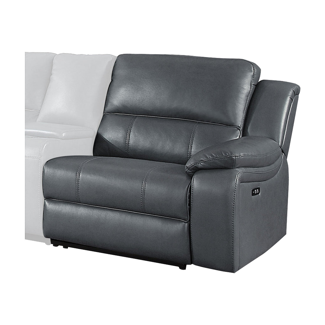 HOM 8260GY-RRPW (6/6)Power Right Side Reclining Chair with USB Port - 8260GY-RRPW - Bien Home Furniture & Electronics
