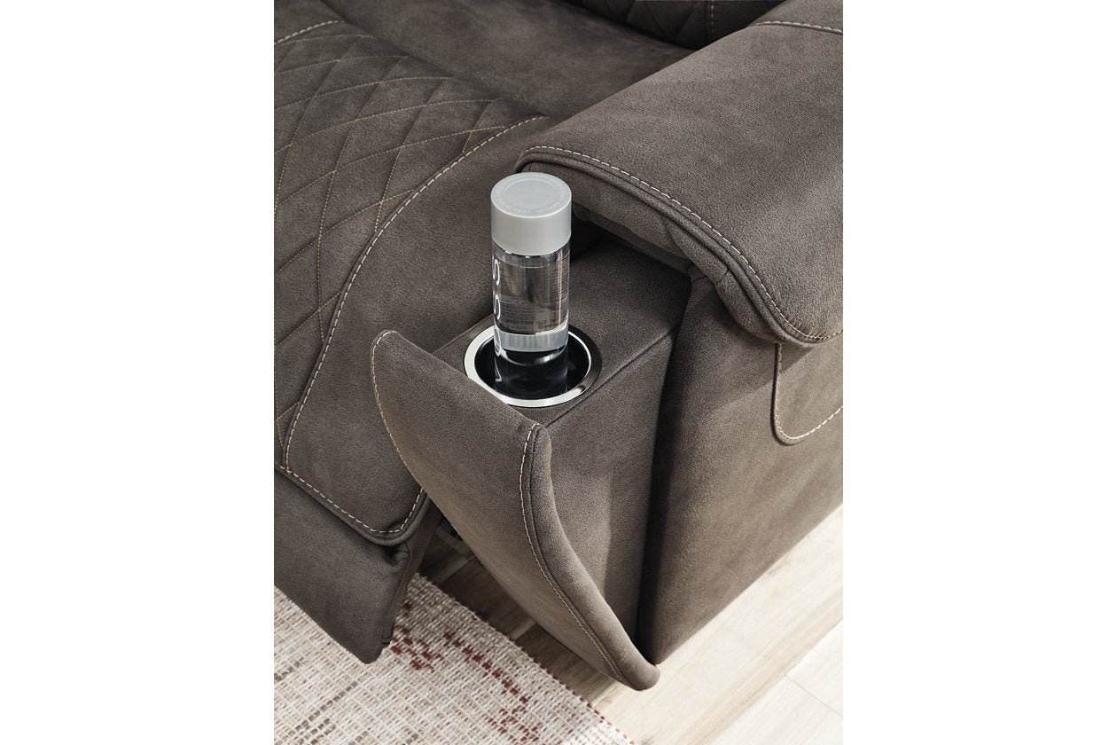 Hoopster Gunmetal 6-Piece Power Reclining Sectional - SET | 2370331 | 2370346 | 2370358 | 2370362 | 2370377 | 2370360 - Bien Home Furniture & Electronics