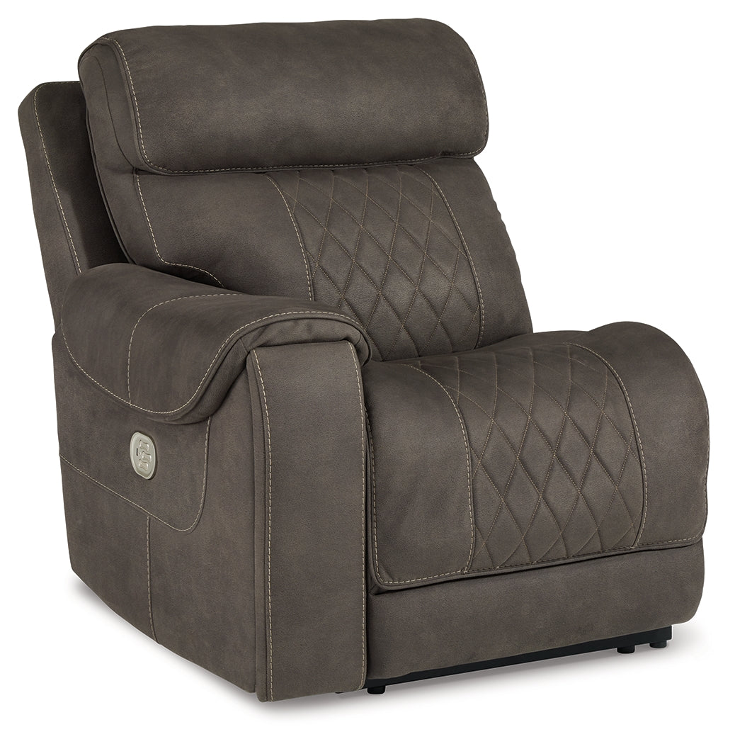 Hoopster Gunmetal Left-Arm Facing Power Recliner - 2370358 - Bien Home Furniture & Electronics