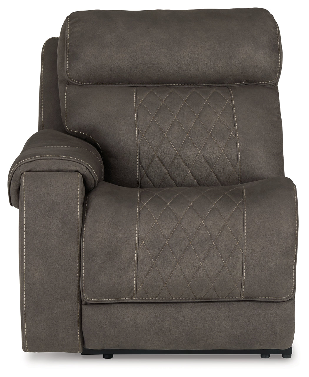 Hoopster Gunmetal Left-Arm Facing Power Recliner - 2370358 - Bien Home Furniture & Electronics
