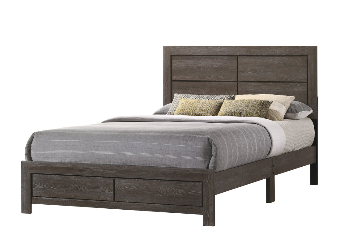 Hopkins Brown Platform Youth Bedroom Set - SET | B9310-T-BED | B9310-2 | B9310-4 - Bien Home Furniture &amp; Electronics
